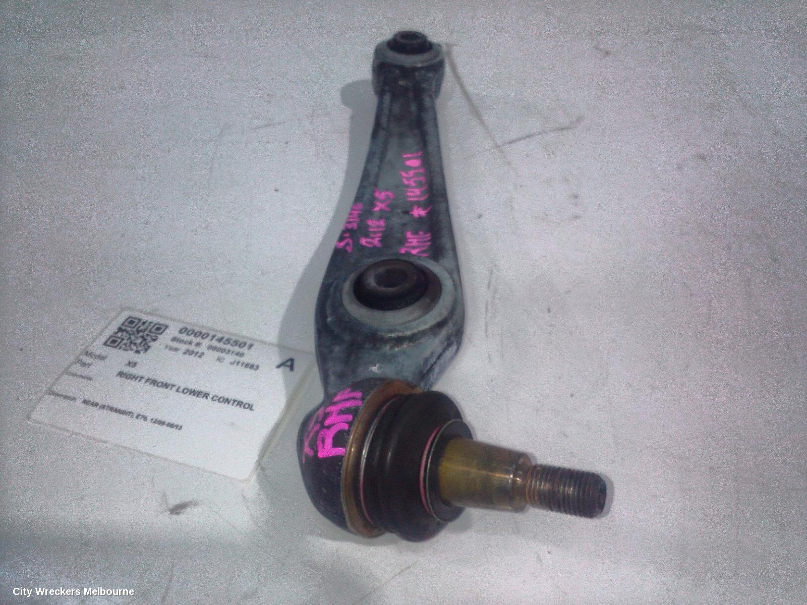 BMW X5 RIGHT FRONT LOWER CONTROL ARM, REAR (STRAIGHT), E70, 12/2006 - 06/2013
