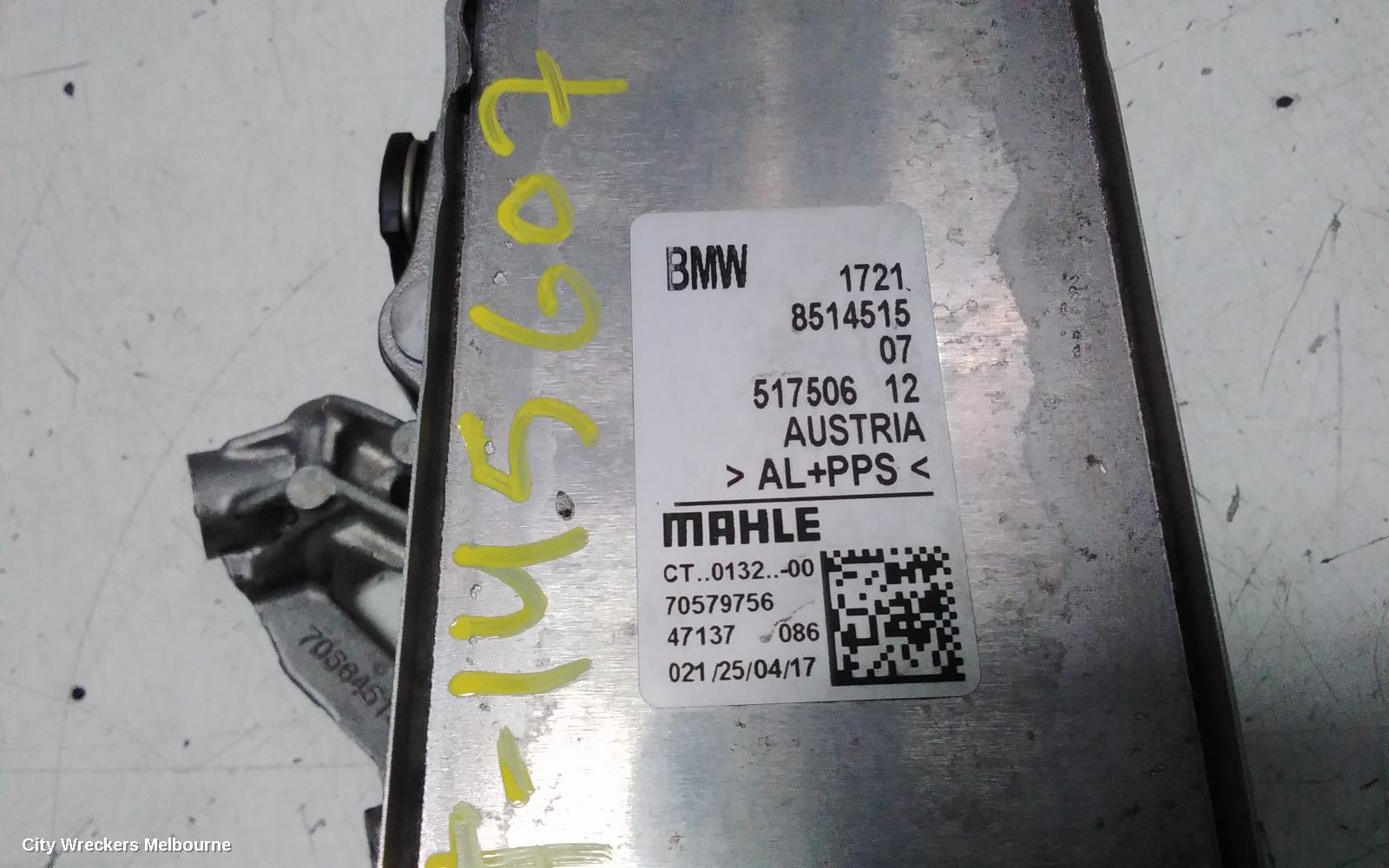 BMW 3 SERIES COOLER, F30, 02/2012 - 12/2019