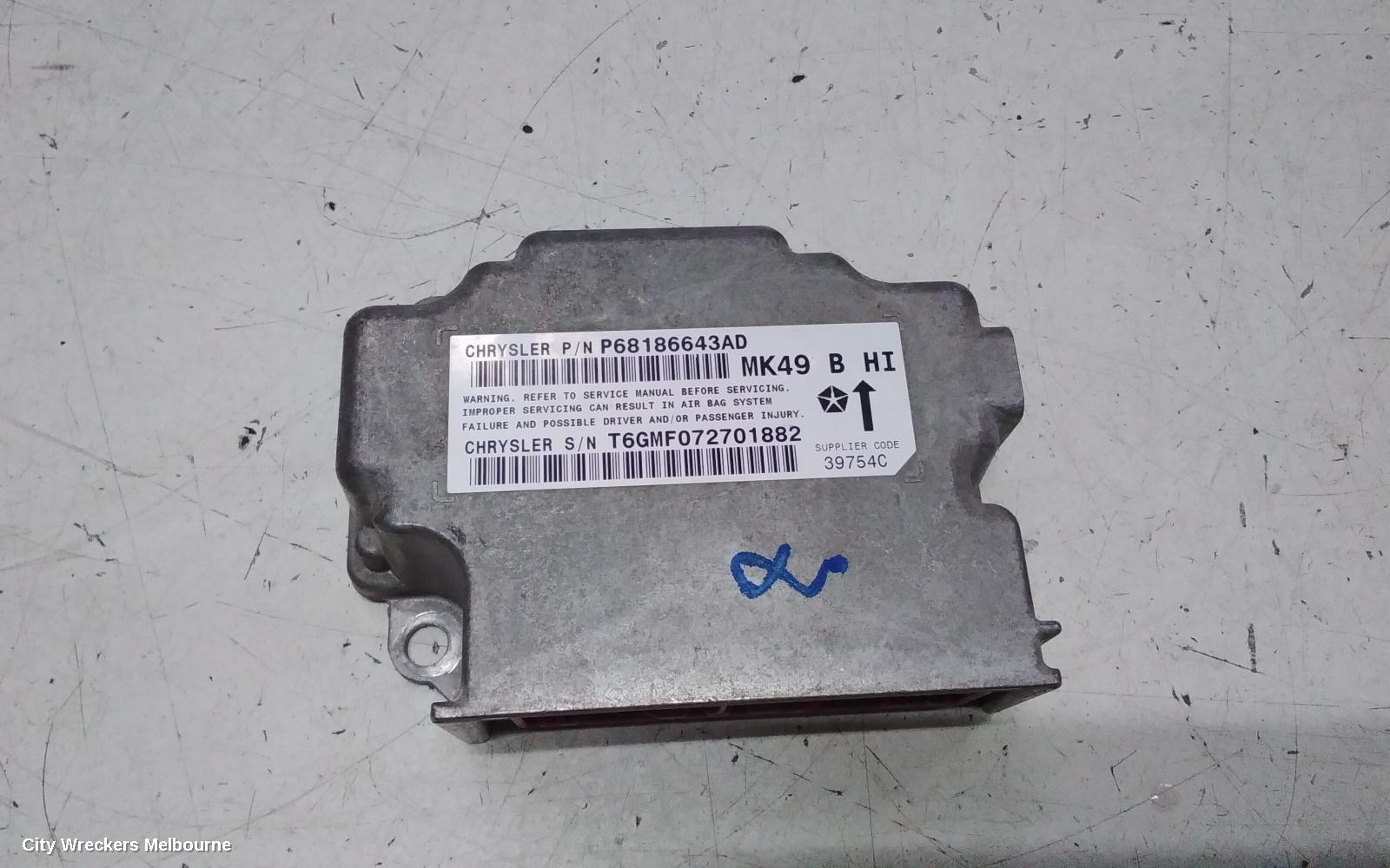 JEEP COMPASS AIRBAG MODULE/SENSOR, MODULE, MK, 07/2011 - 12/2016