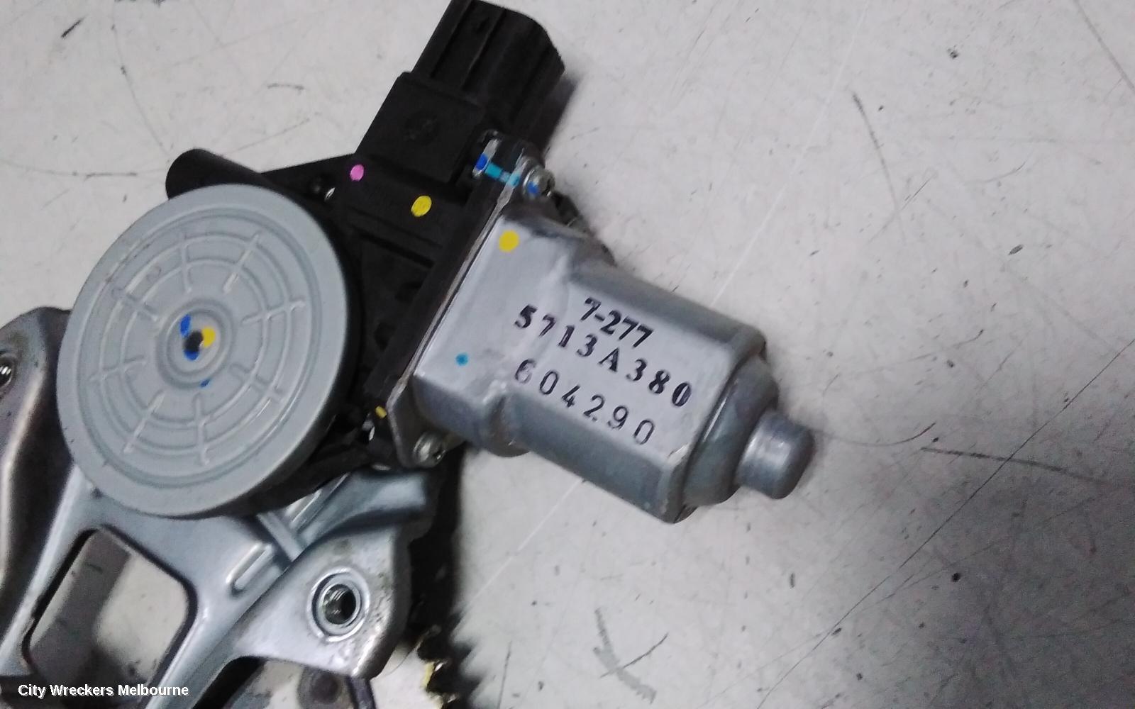 MITSUBISHI MIRAGE RIGHT FRONT WINDOW REG/MOTOR, LA-LB, POWER, 12/2012 - 12/2024