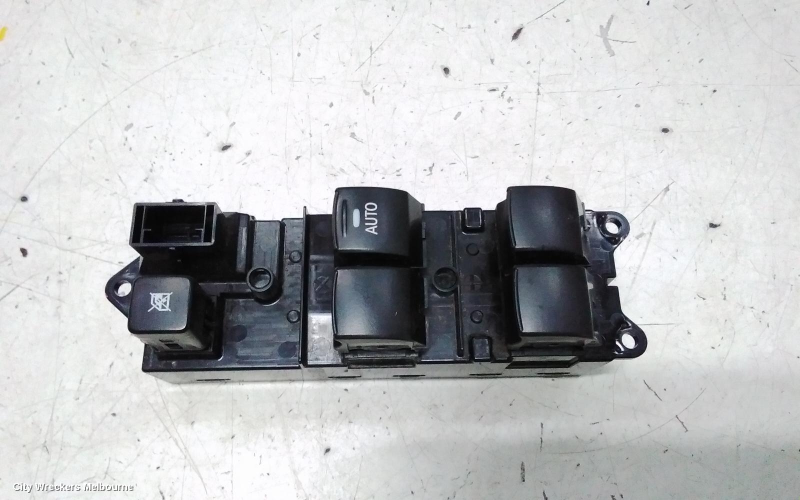 MITSUBISHI MIRAGE PWR DR WIND SWITCH, RH FRONT (MASTER SWITCH), LA-LB, HATCH, 12/2012 - 12/2024