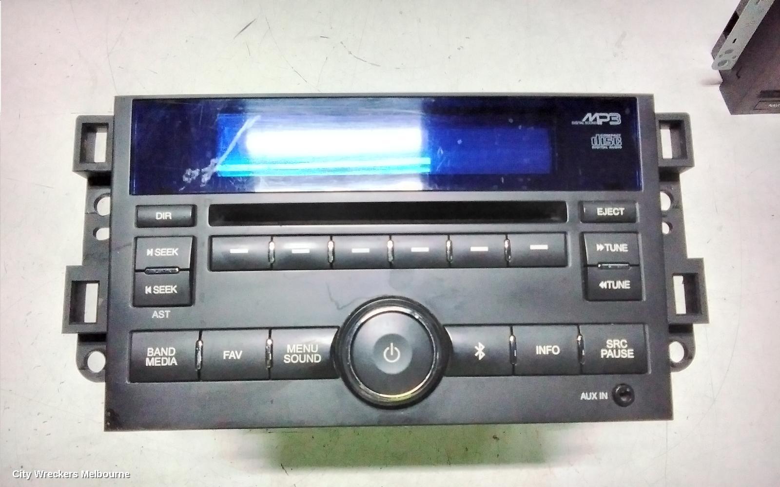 HOLDEN CAPTIVA RADIO/CD/DVD/SAT/TV, DISPLAY UNIT ONLY, SAT NAV TYPE, 4 PLUG ON BACK TYPE, CG, 01/2011 - 09/2015