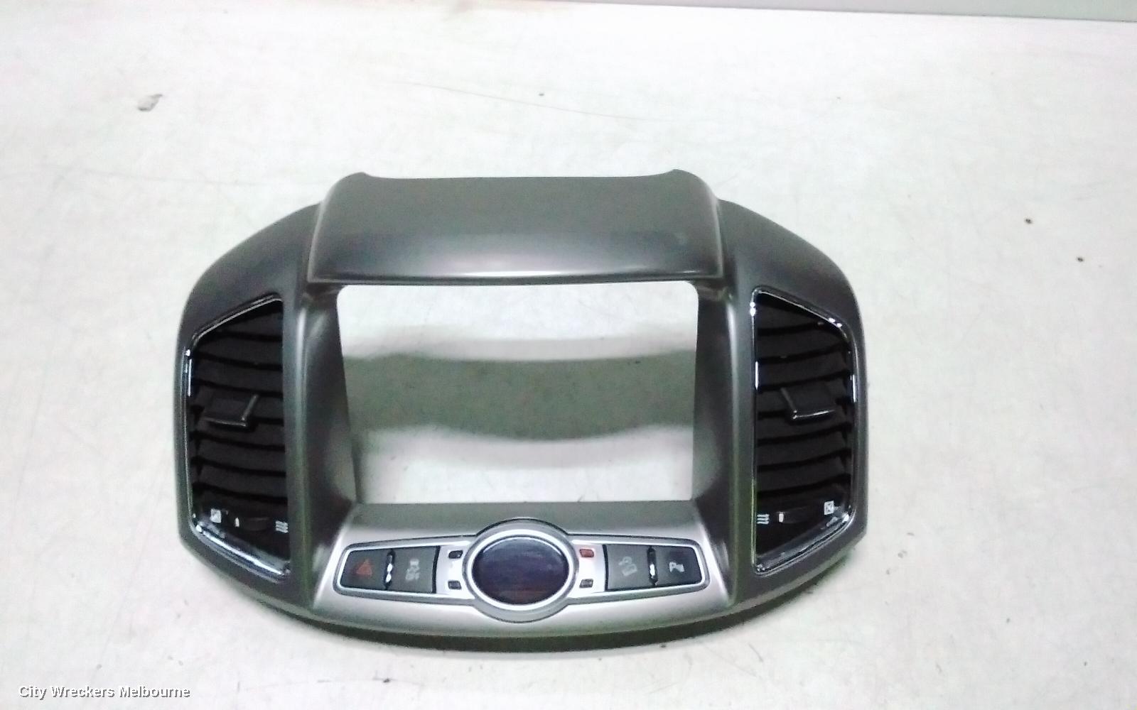 HOLDEN CAPTIVA RADIO/CD/DVD/SAT/TV, DISPLAY UNIT SURROUND ONLY, SAT NAV TYPE, CG, 01/2011 - 09/2015