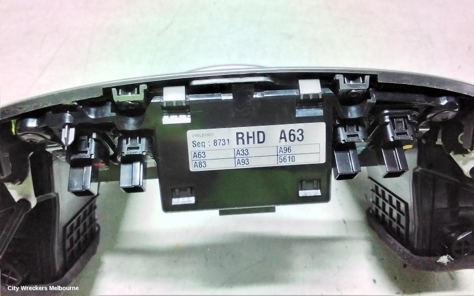 HOLDEN CAPTIVA RADIO/CD/DVD/SAT/TV, DISPLAY UNIT SURROUND ONLY, SAT NAV TYPE, CG, 01/2011 - 09/2015