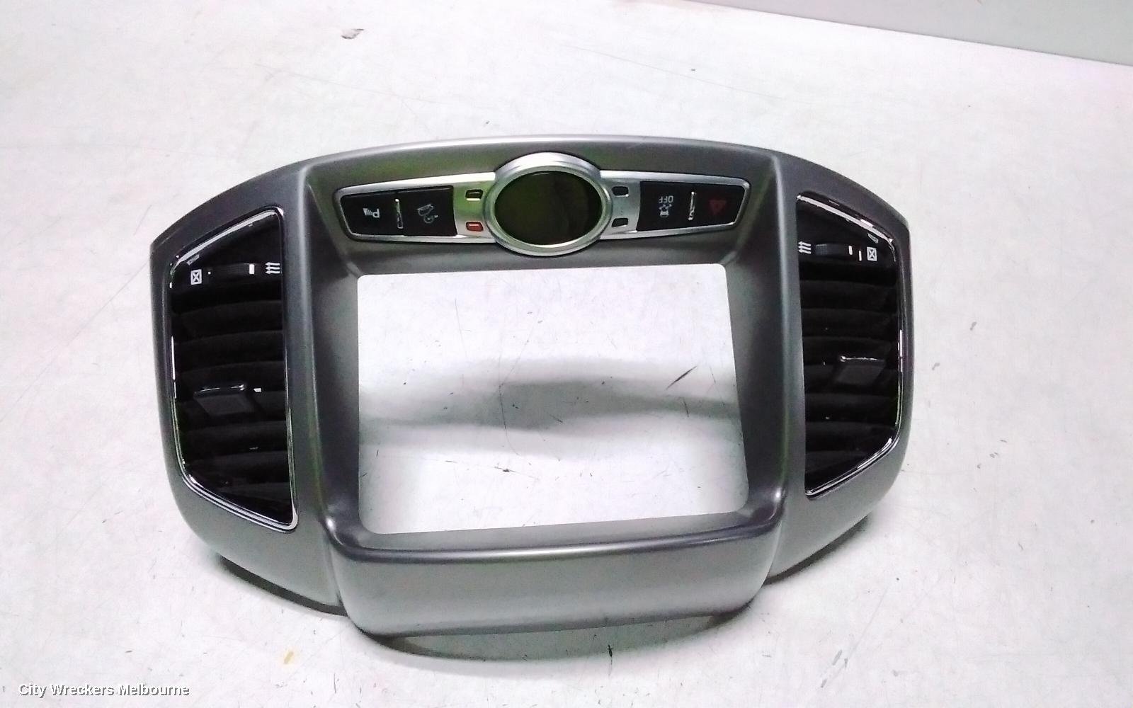 HOLDEN CAPTIVA RADIO/CD/DVD/SAT/TV, DISPLAY UNIT SURROUND ONLY, SAT NAV TYPE, CG, 01/2011 - 09/2015