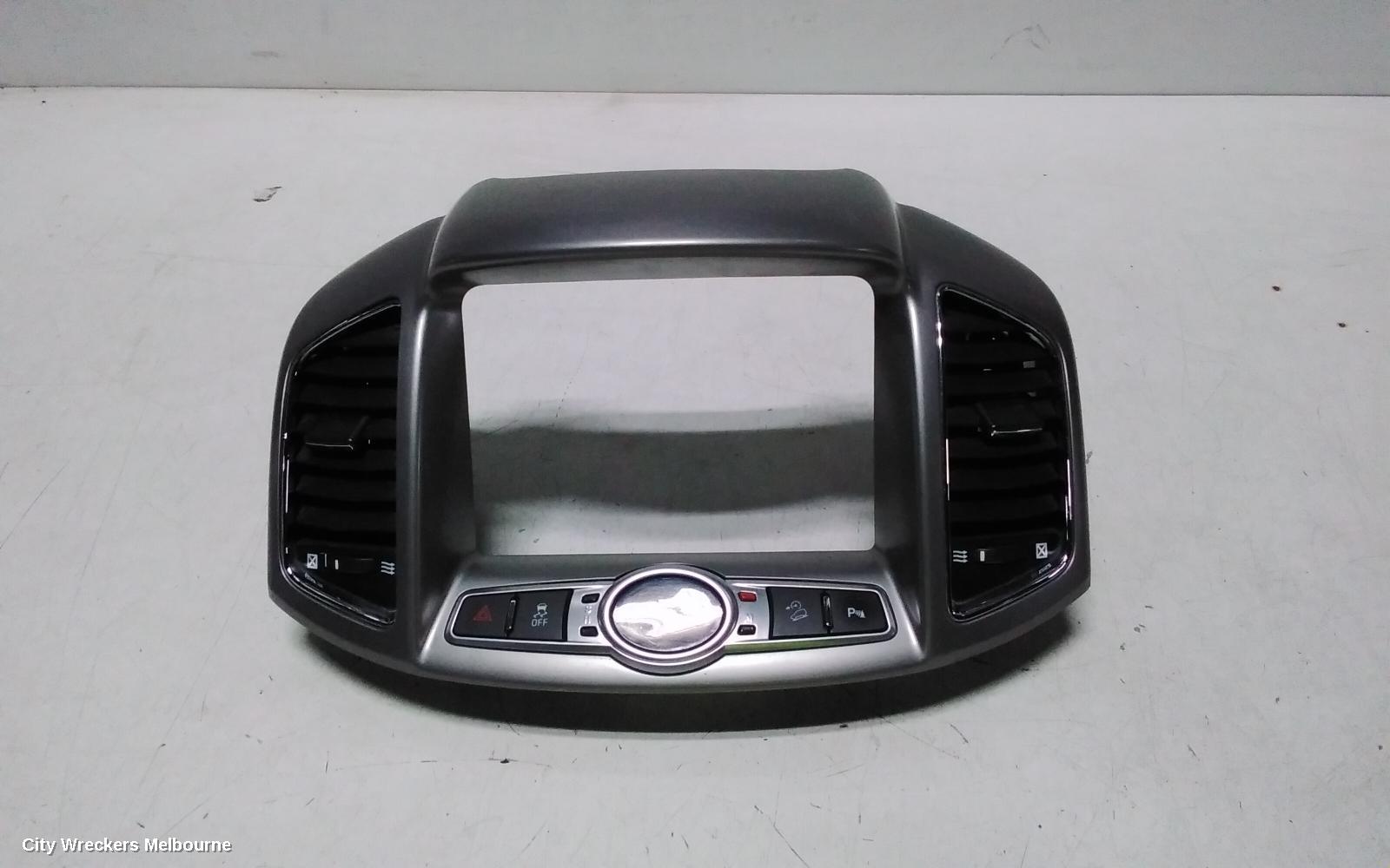 HOLDEN CAPTIVA RADIO/CD/DVD/SAT/TV, DISPLAY UNIT SURROUND ONLY, SAT NAV TYPE, CG, 01/2011 - 09/2015
