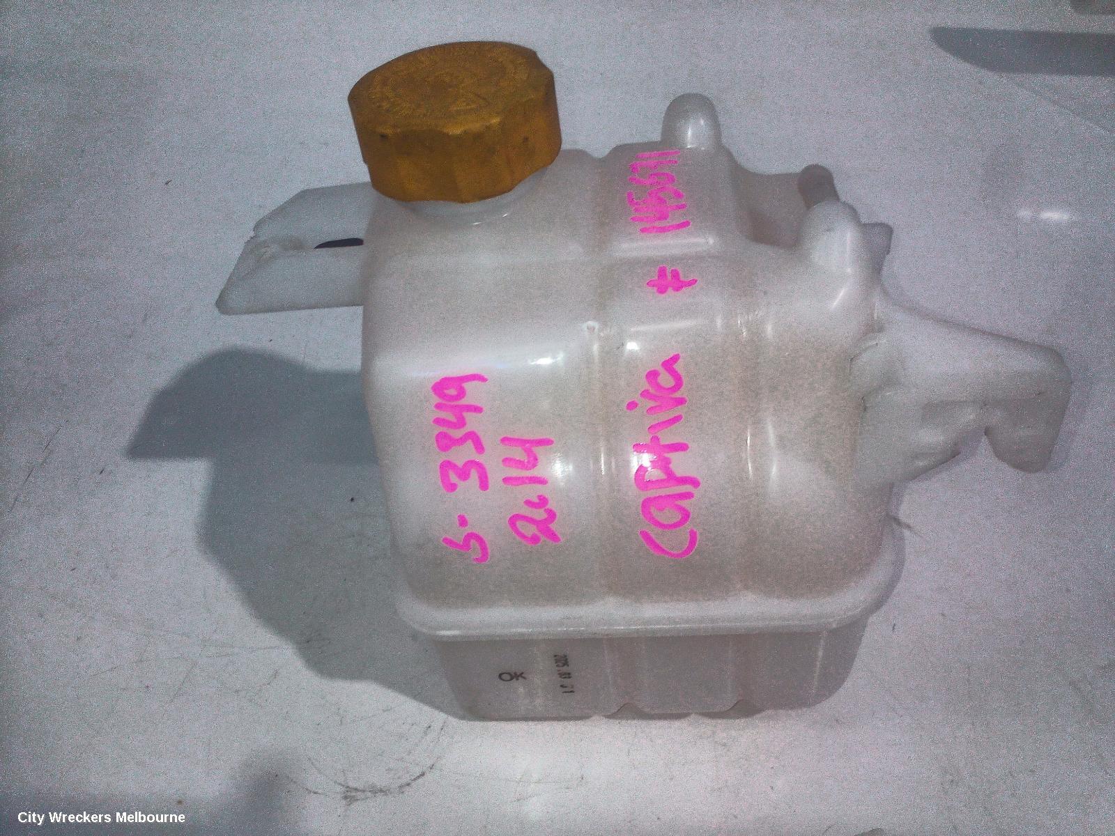 HOLDEN CAPTIVA OVERFLOW BOTTLE, CG, DIESEL/PETROL, 02/2011 - 06/2018