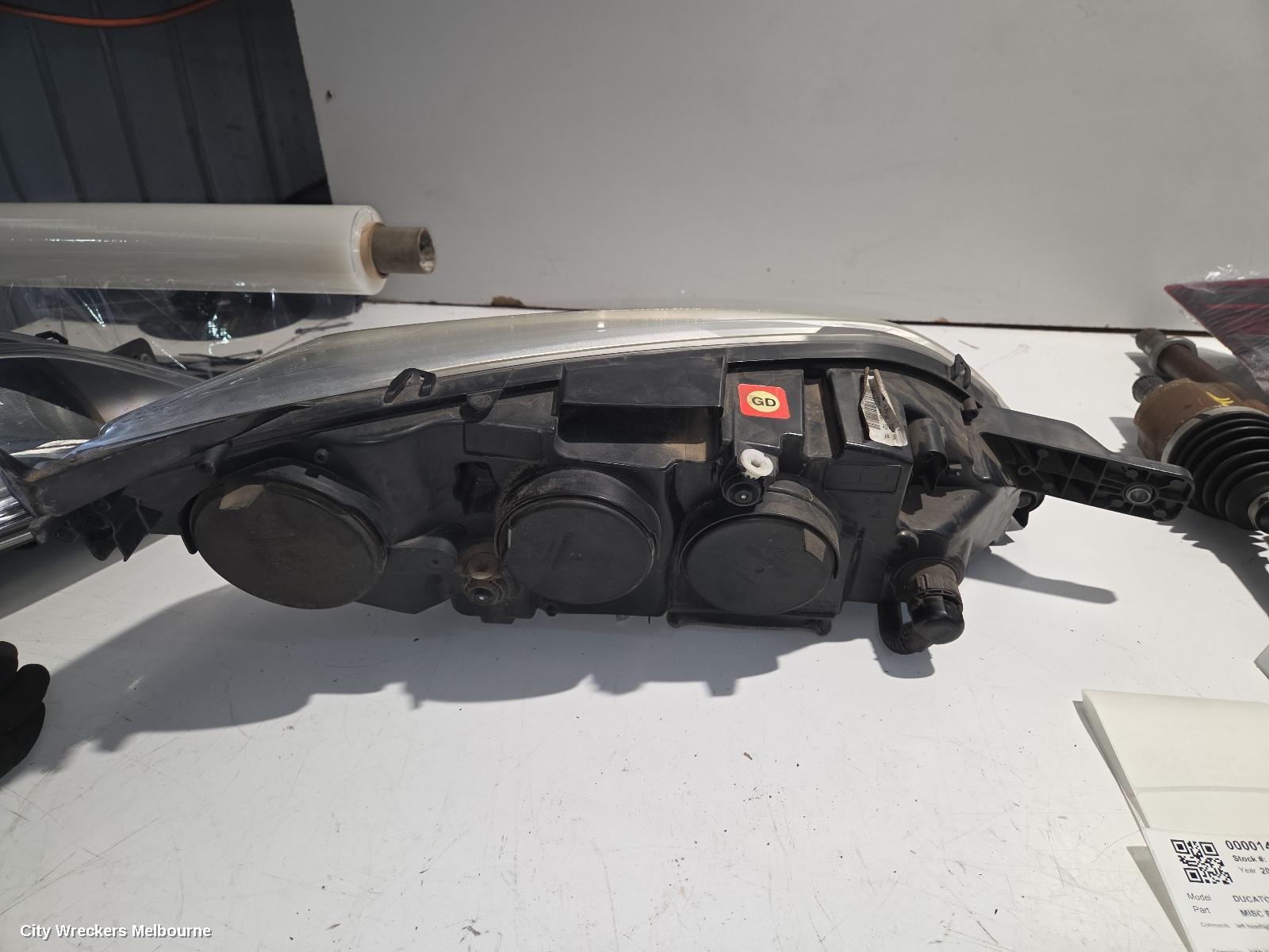 FIAT DUCATO LEFT HEADLAMP, W/ LED TYPE, 10/2014 ONWARDS