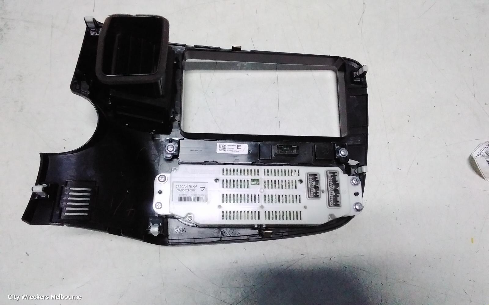 MITSUBISHI OUTLANDER HEATER/AC CONTROLS, SINGLE ZONE CLIMATE CONTROL TYPE, ZJ-ZL, 10/2012 - 07/2021