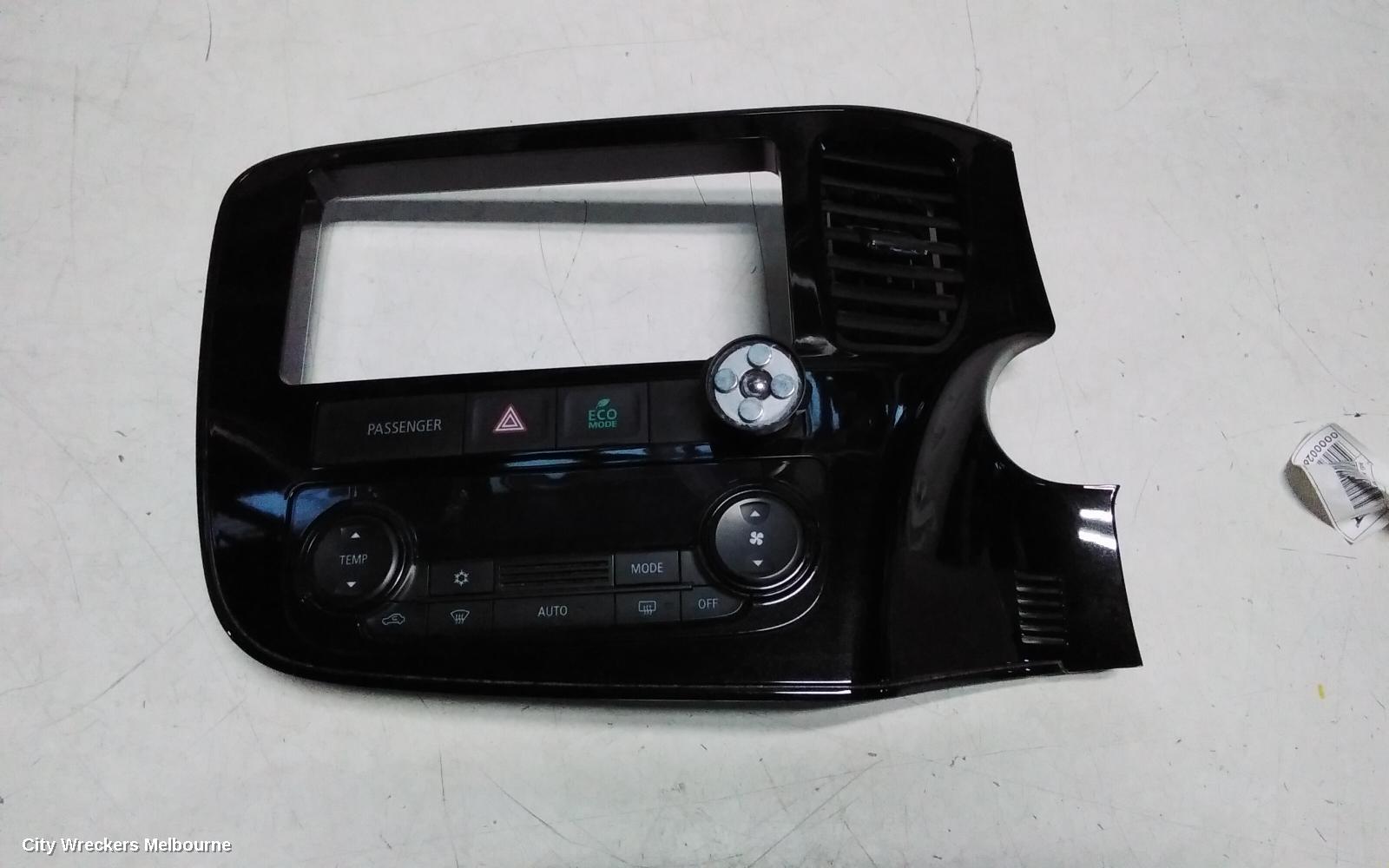 MITSUBISHI OUTLANDER HEATER/AC CONTROLS, SINGLE ZONE CLIMATE CONTROL TYPE, ZJ-ZL, 10/2012 - 07/2021