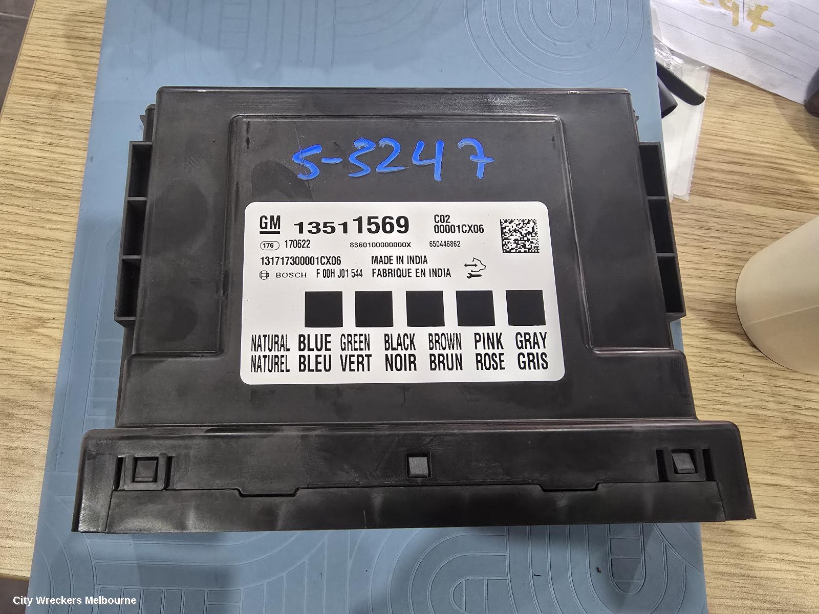 HOLDEN ASTRA ECU, BCM, BK, 09/2016 ONWARDS