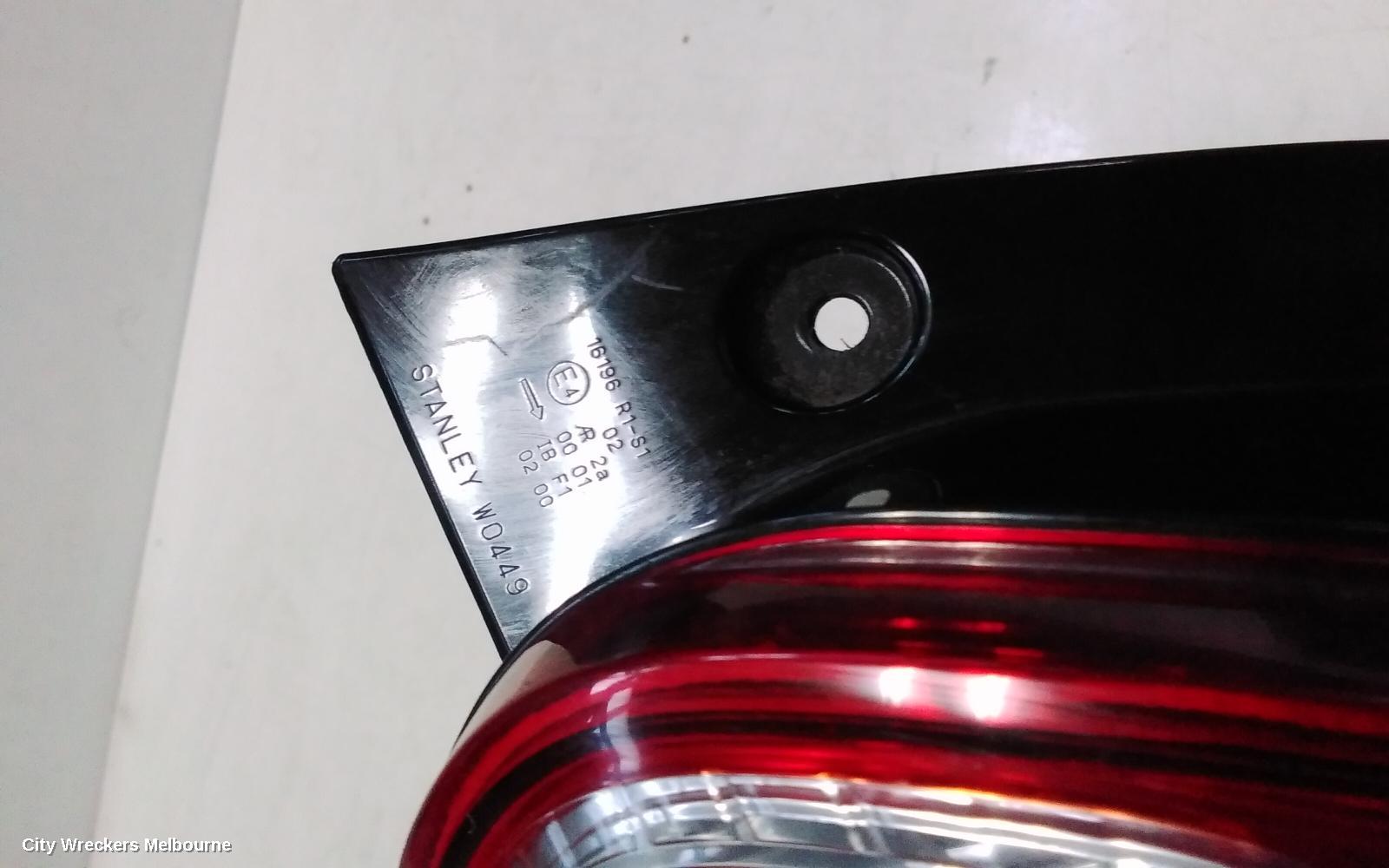 MITSUBISHI MIRAGE RIGHT TAILLIGHT, LA-LB, HALOGEN TYPE, HATCH, 12/2012 - 12/2024