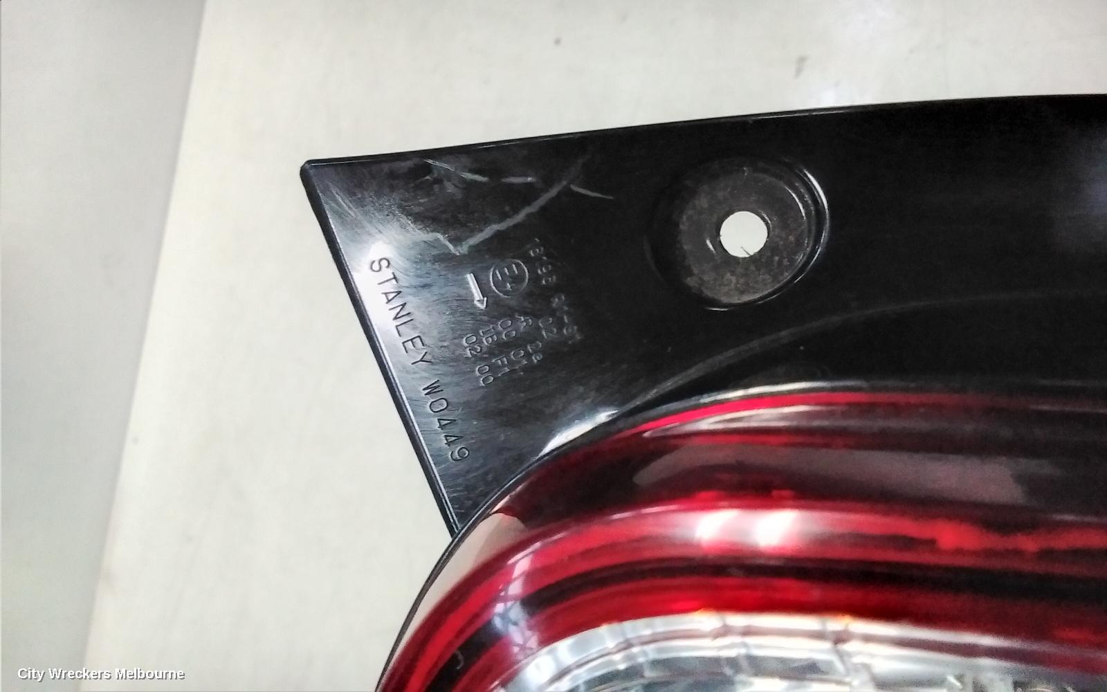 MITSUBISHI MIRAGE RIGHT TAILLIGHT, LA-LB, HALOGEN TYPE, HATCH, 12/2012 - 12/2024
