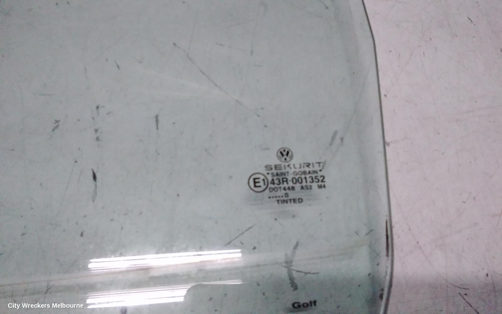 VOLKSWAGEN GOLF LEFT REAR DOOR WINDOW, 5DR HATCH 09/1998 - 04/2004