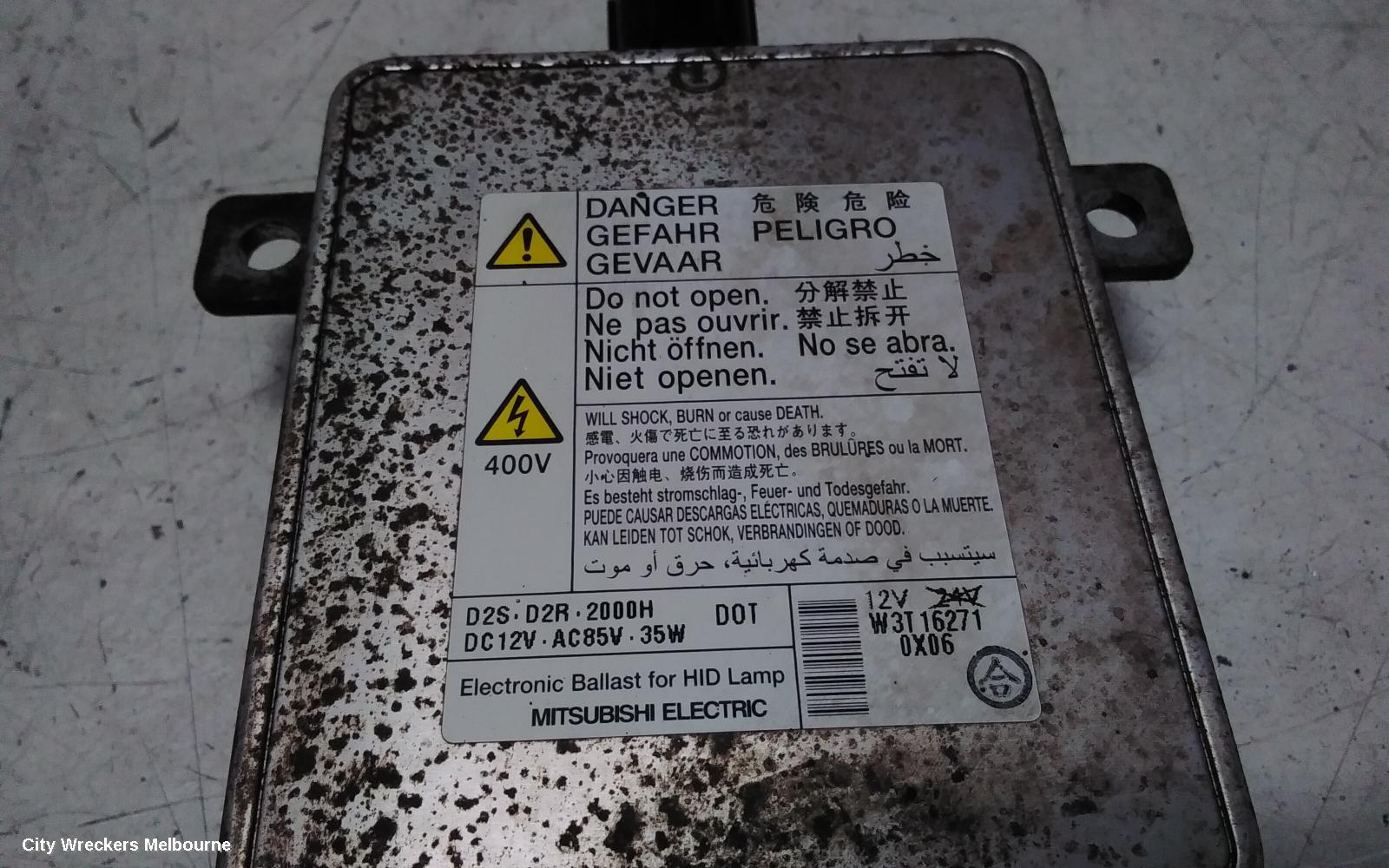 MITSUBISHI PAJERO LEFT HEADLAMP, NS-NT, XENON, EXCEED, 08/2006 - 10/2009