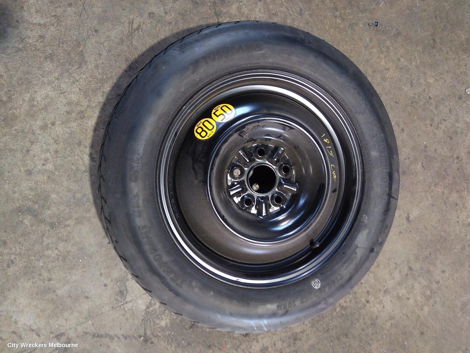TOYOTA C-HR WHEEL STANDARD/STEEL, SPACE SAVER SPARE STEEL, GEN 1, 12/2016 - 09/2023