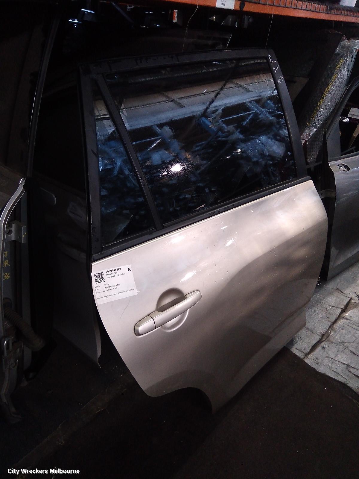 TOYOTA RAV4 RIGHT REAR DOOR, ACA33/ACA38, LWB, CV/EDGE, NON FLARE TYPE, 11/2005 - 11/2012