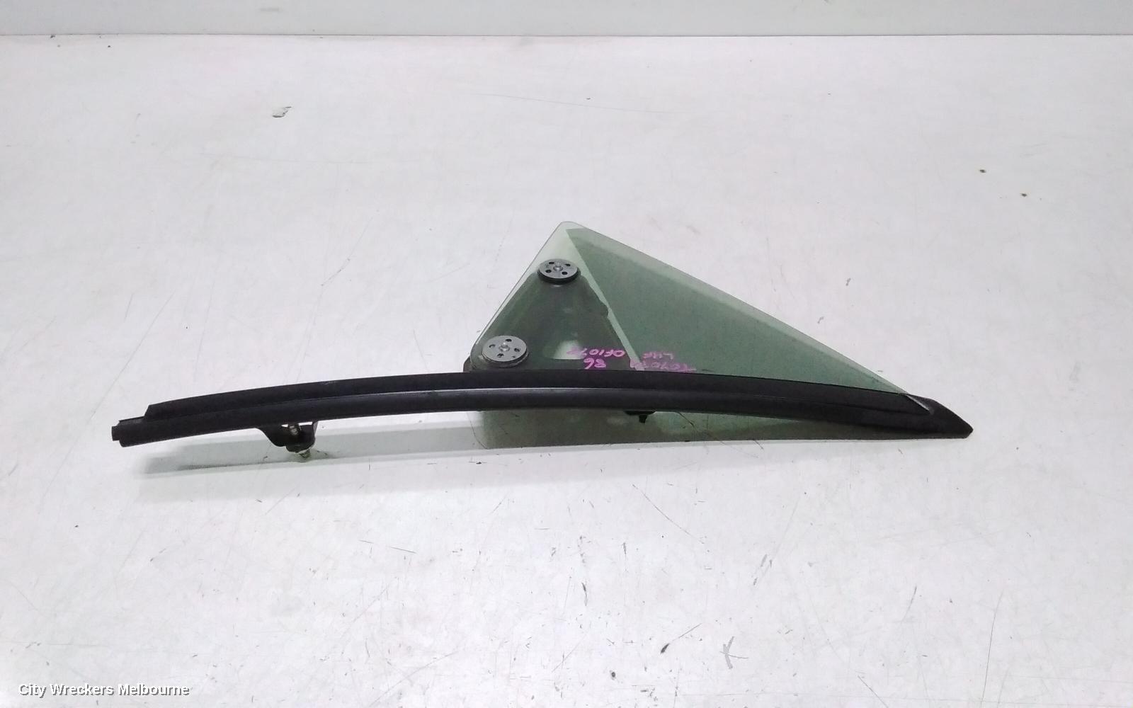 TOYOTA 86 LEFT FRONT 1/4 DOOR GLASS, ZN6, 04/2012 - 09/2021