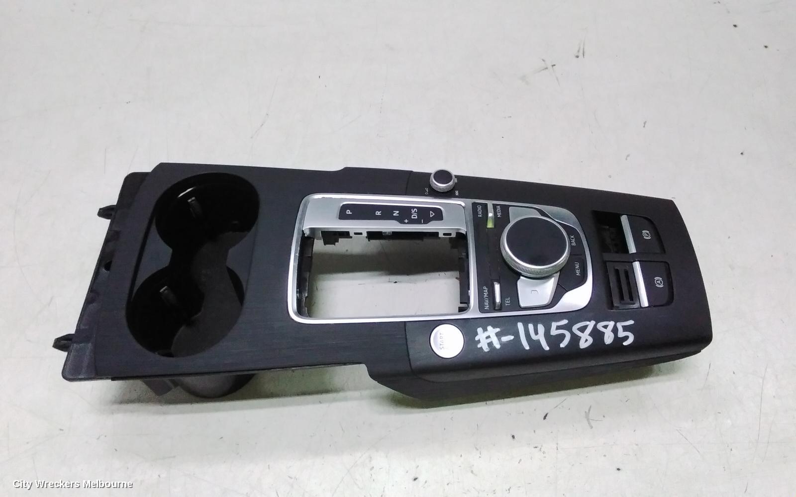 AUDI A3 RADIO/CD/DVD/SAT/TV, MMI CONTROLS, W/ MIB HIGH, W/ START BUTTON TYPE, 8V, 03/2013 - 10/2020