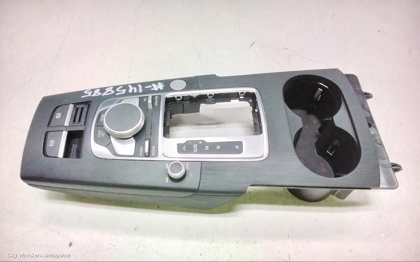 AUDI A3 RADIO/CD/DVD/SAT/TV, MMI CONTROLS, W/ MIB HIGH, W/ START BUTTON TYPE, 8V, 03/2013 - 10/2020
