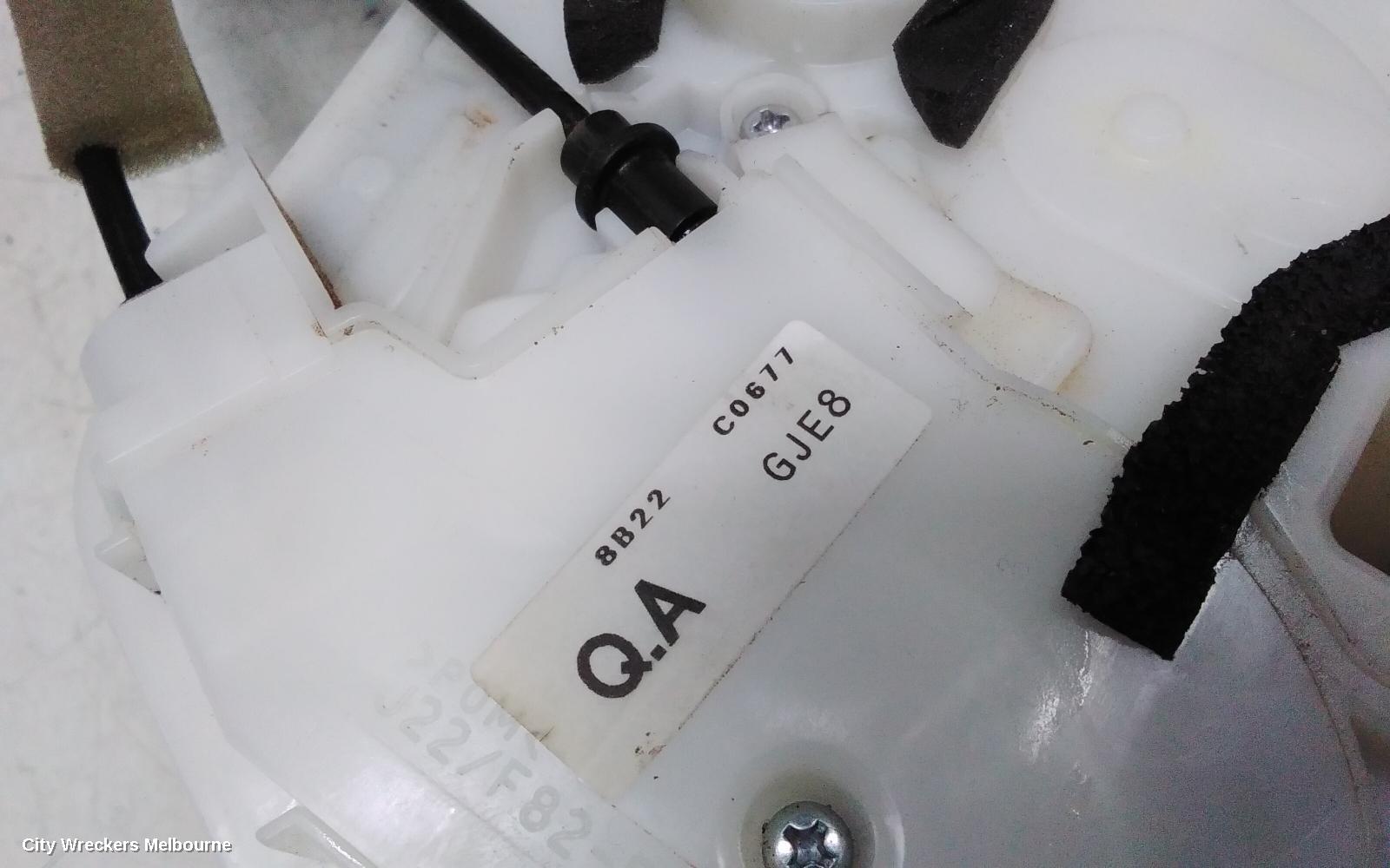 MAZDA 6 DOOR/BOOT/GATE LOCK, RIGHT FRONT DOOR LOCK, GJ-GL, SEDAN/WAGON, 11/2012 - 02/2018