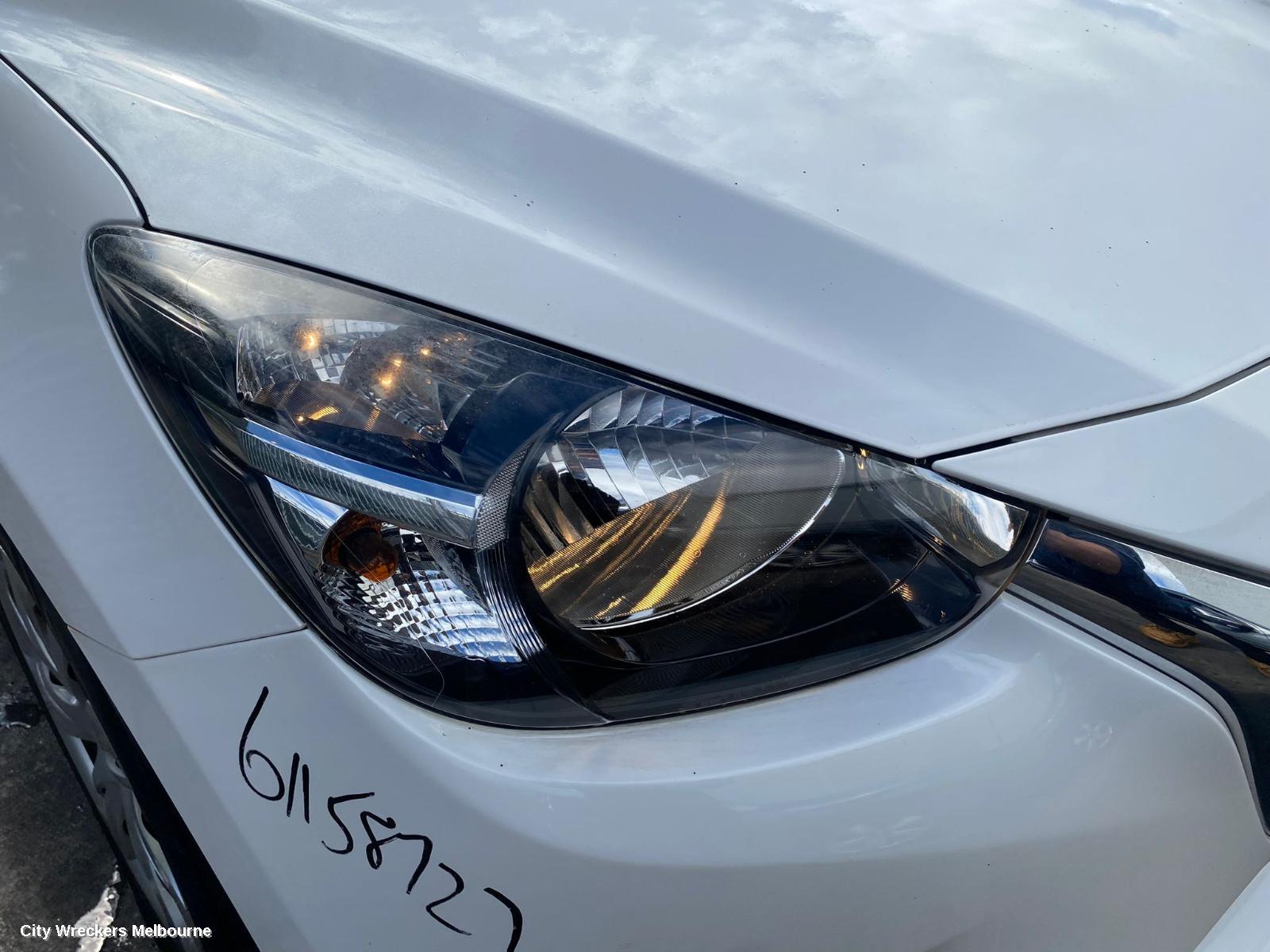 MAZDA 2 RIGHT TAILLIGHT, DJ, HATCH, HALOGEN TYPE, 09/2014 ONWARDS