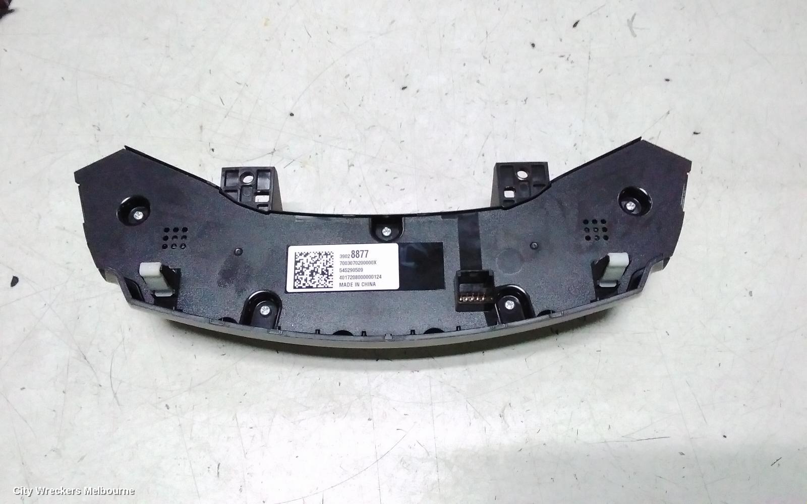 HOLDEN ASTRA HEATER/AC CONTROLS, CLIMATE CONTROL, BL, SEDAN 05/2017 - 12/2020