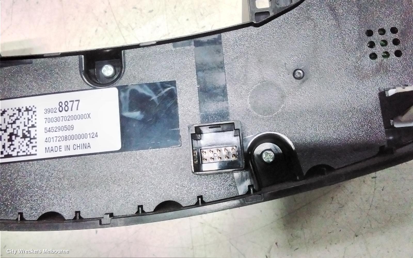 HOLDEN ASTRA HEATER/AC CONTROLS, CLIMATE CONTROL, BL, SEDAN 05/2017 - 12/2020