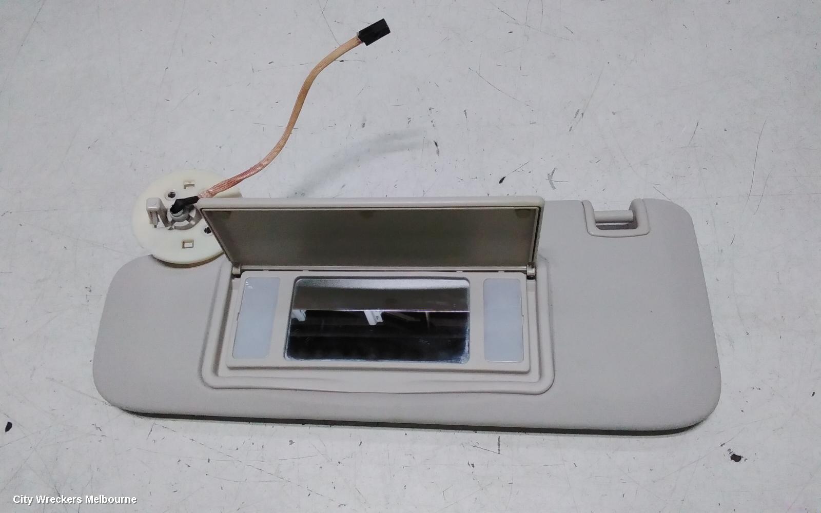 HOLDEN ASTRA SUNVISOR, BK-BL, LH SIDE, W/ LIGHT, 09/2016 - 12/2020