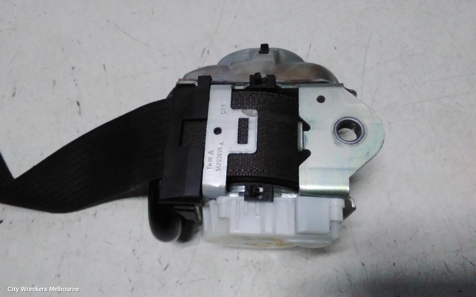 HOLDEN ASTRA SEATBELT/STALK, BK/BL, RH FRONT, SEAT BELT ONLY, SEDAN/HATCH/WAGON, 01/2018 - 12/2020