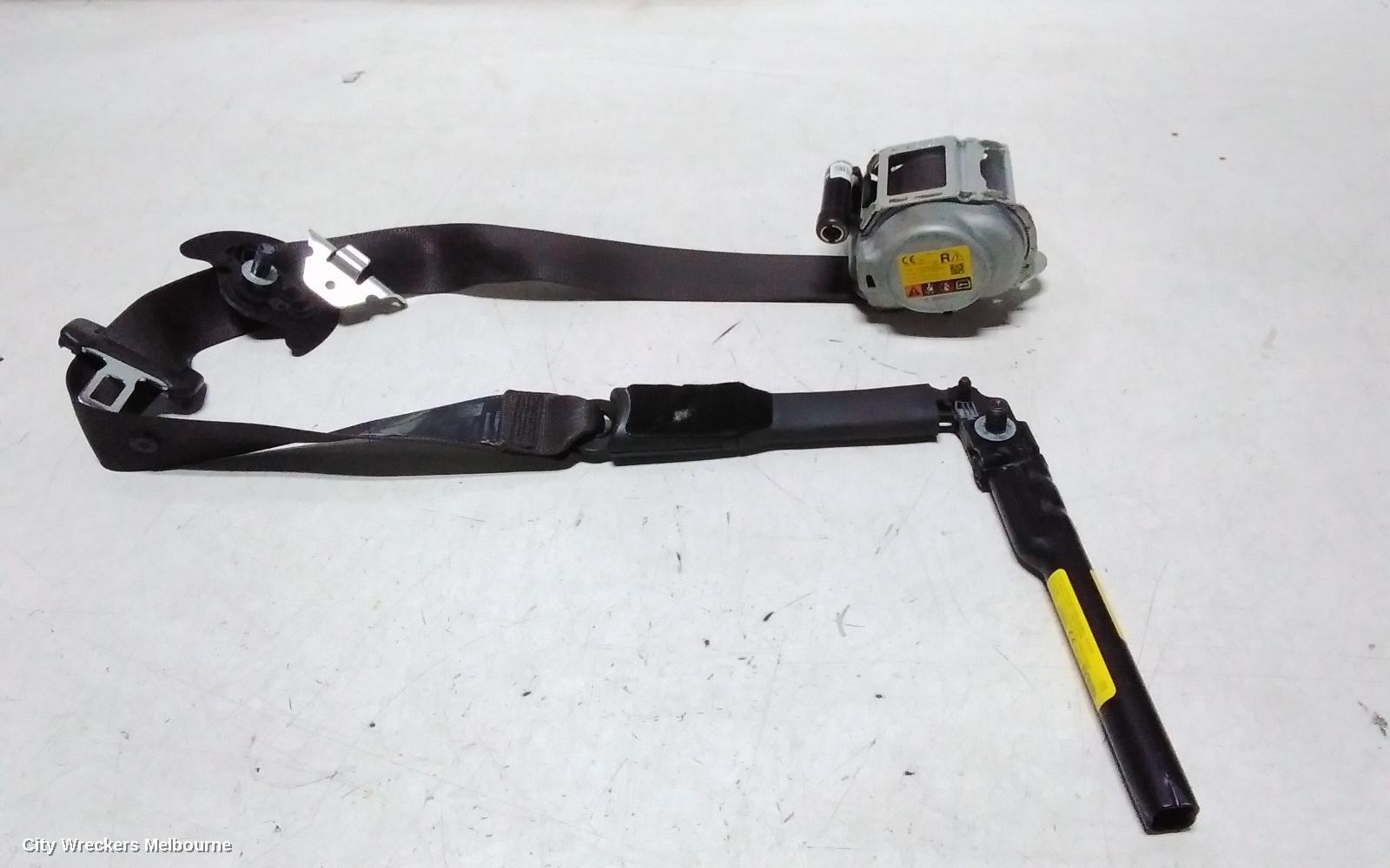 HOLDEN ASTRA SEATBELT/STALK, BK/BL, RH FRONT, SEAT BELT ONLY, SEDAN/HATCH/WAGON, 01/2018 - 12/2020