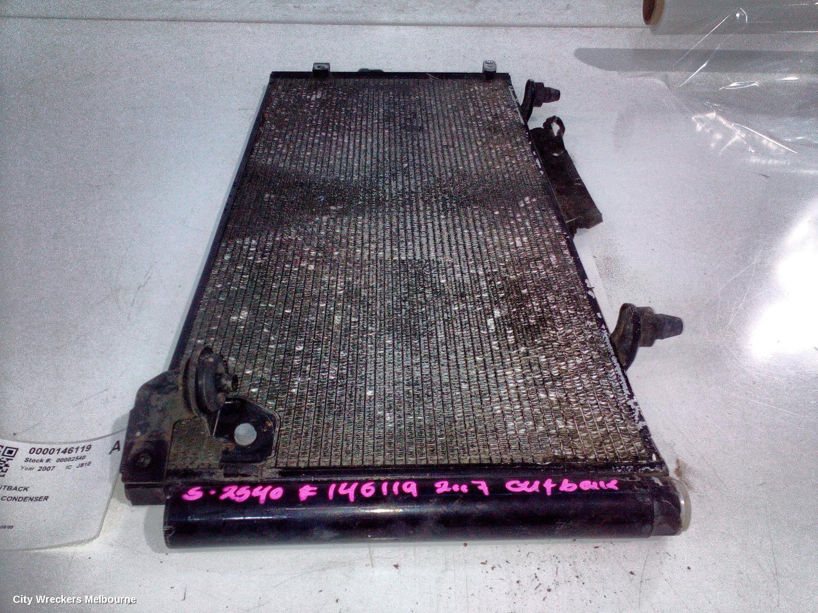 SUBARU OUTBACK A/C CONDENSER, 4TH GEN 07/2003 - 08/2009
