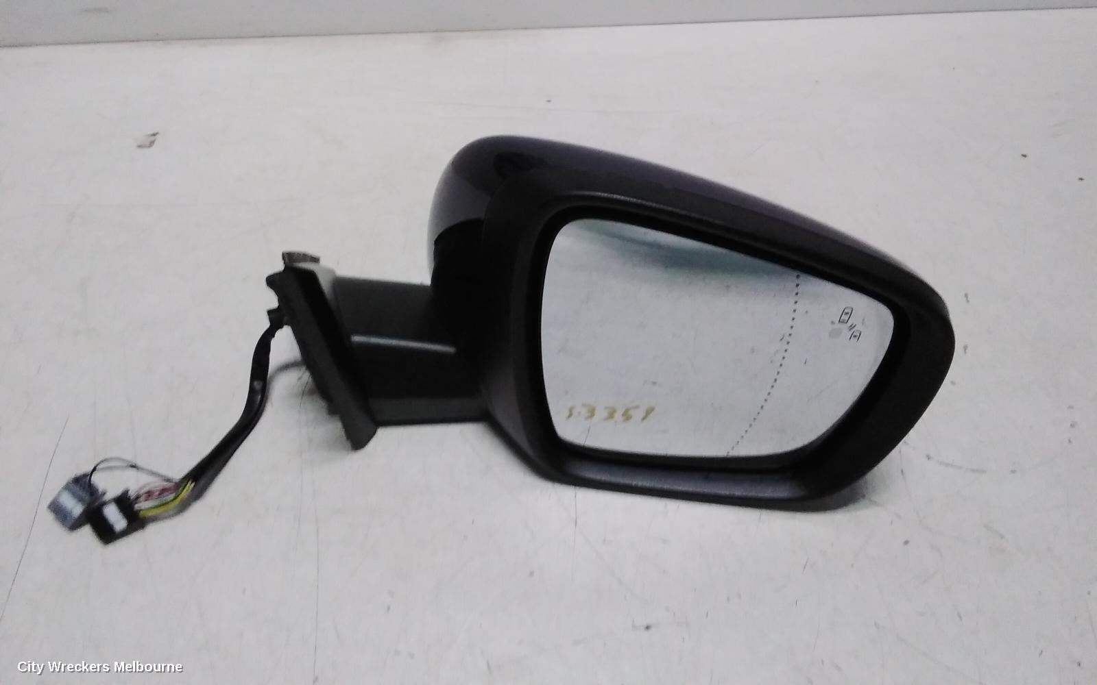 RENAULT KALEOS RIGHT DOOR MIRROR, XZG, W/ POWER FOLD, BLIND SPOT TYPE, 05/2016 - 05/2019