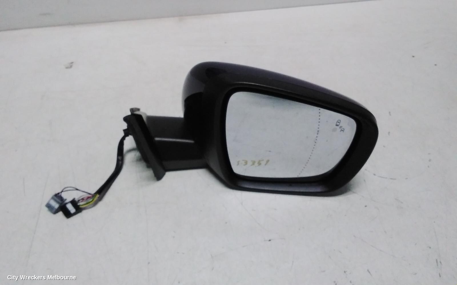 RENAULT KALEOS RIGHT DOOR MIRROR, XZG, W/ POWER FOLD, BLIND SPOT TYPE, 05/2016 - 05/2019