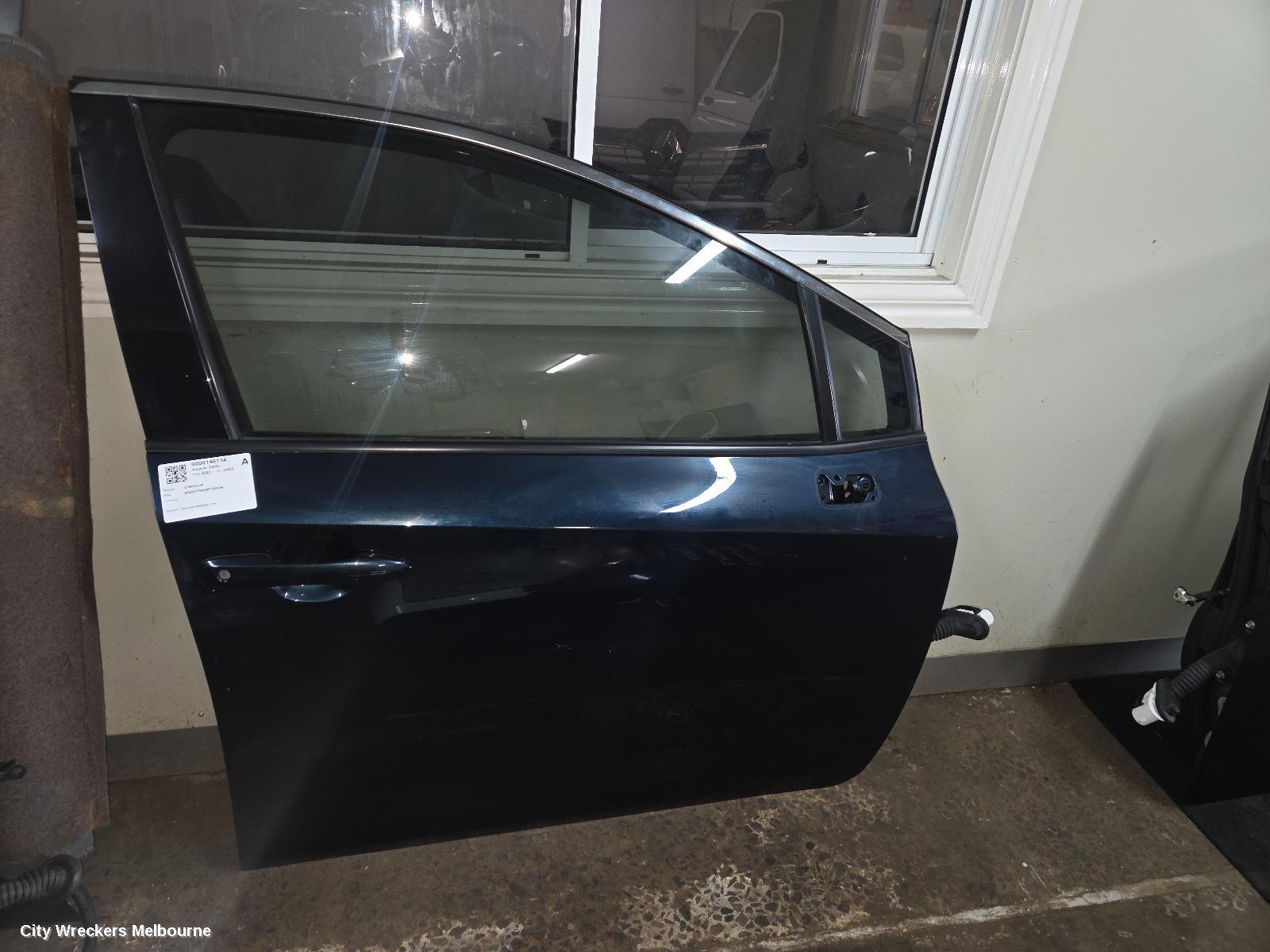 TOYOTA COROLLA RIGHT FRONT DOOR, E210, HATCH/SEDAN, 07/2018 ONWARDS