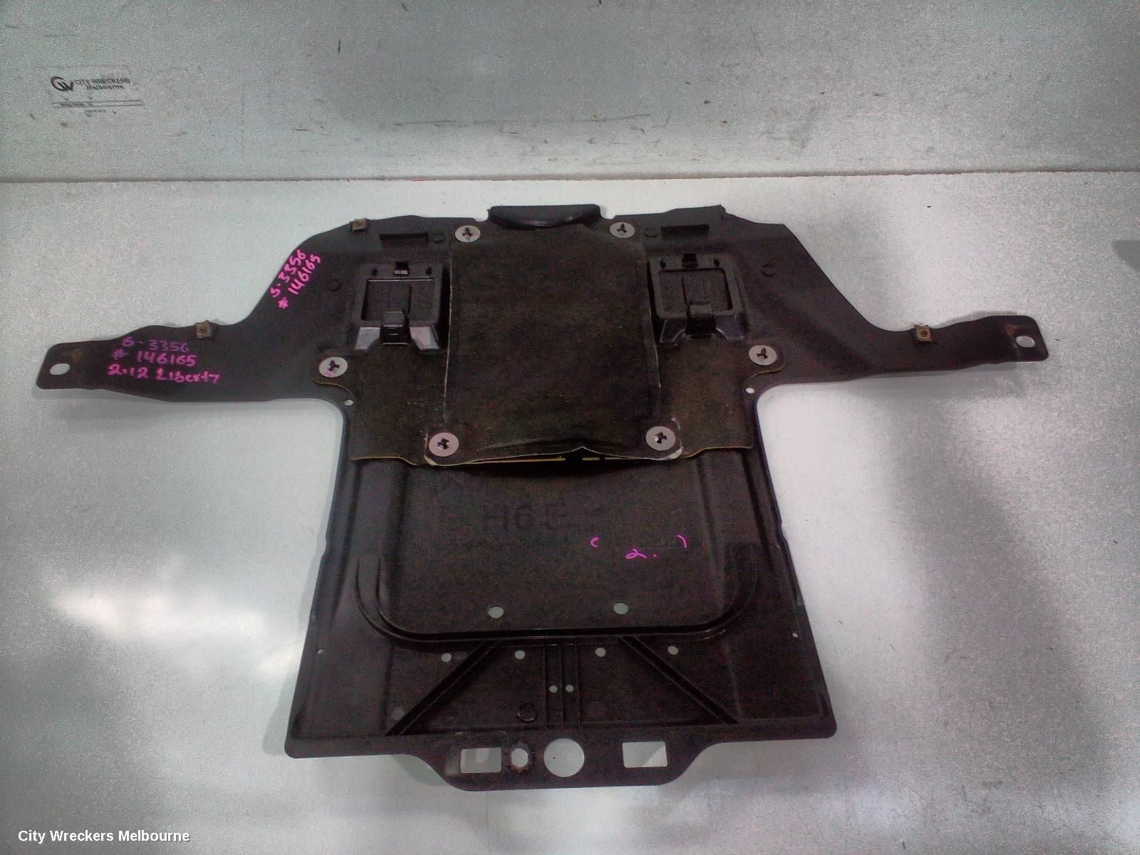 SUBARU LIBERTY, 5TH GEN 09/2009 - 11/2014, LOWER ENGINE SPLASH TRAY : 146165