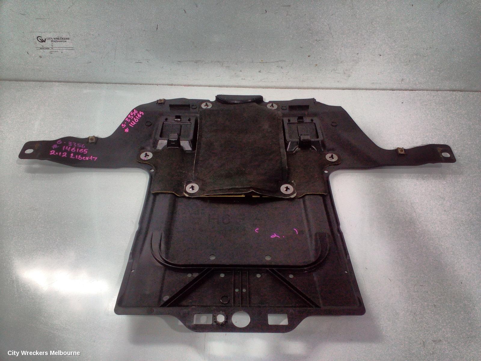 SUBARU LIBERTY, 5TH GEN 09/2009 - 11/2014, LOWER ENGINE SPLASH TRAY : 146165