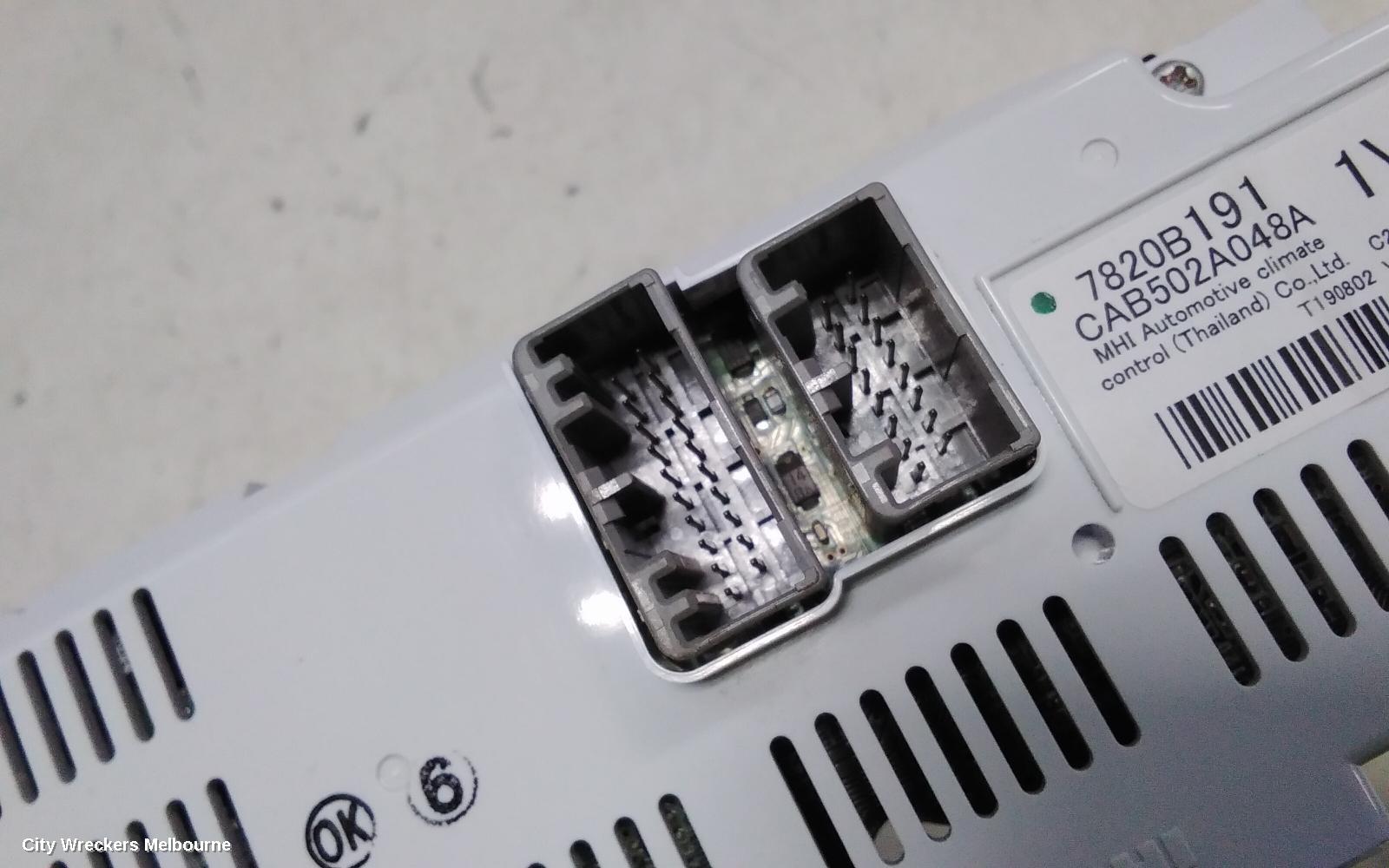 MITSUBISHI ASX HEATER/AC CONTROLS, W/ CLIMATE CONTROL TYPE, XB-XD, 08/2013 - 12/2024