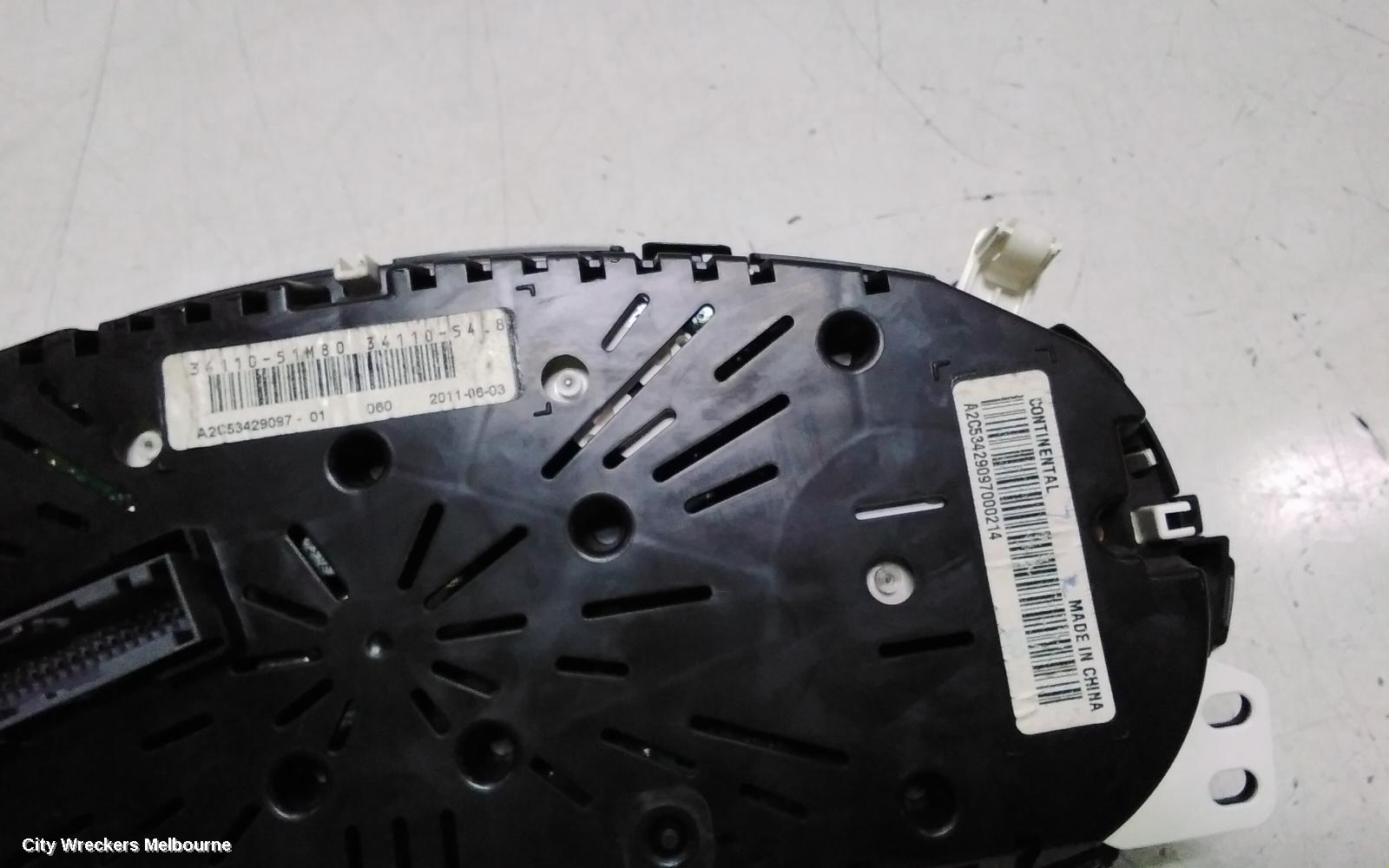 SUZUKI SX4 INSTRUMENT CLUSTER, AUTO T/M, J20B, 01/2010 - 01/2014