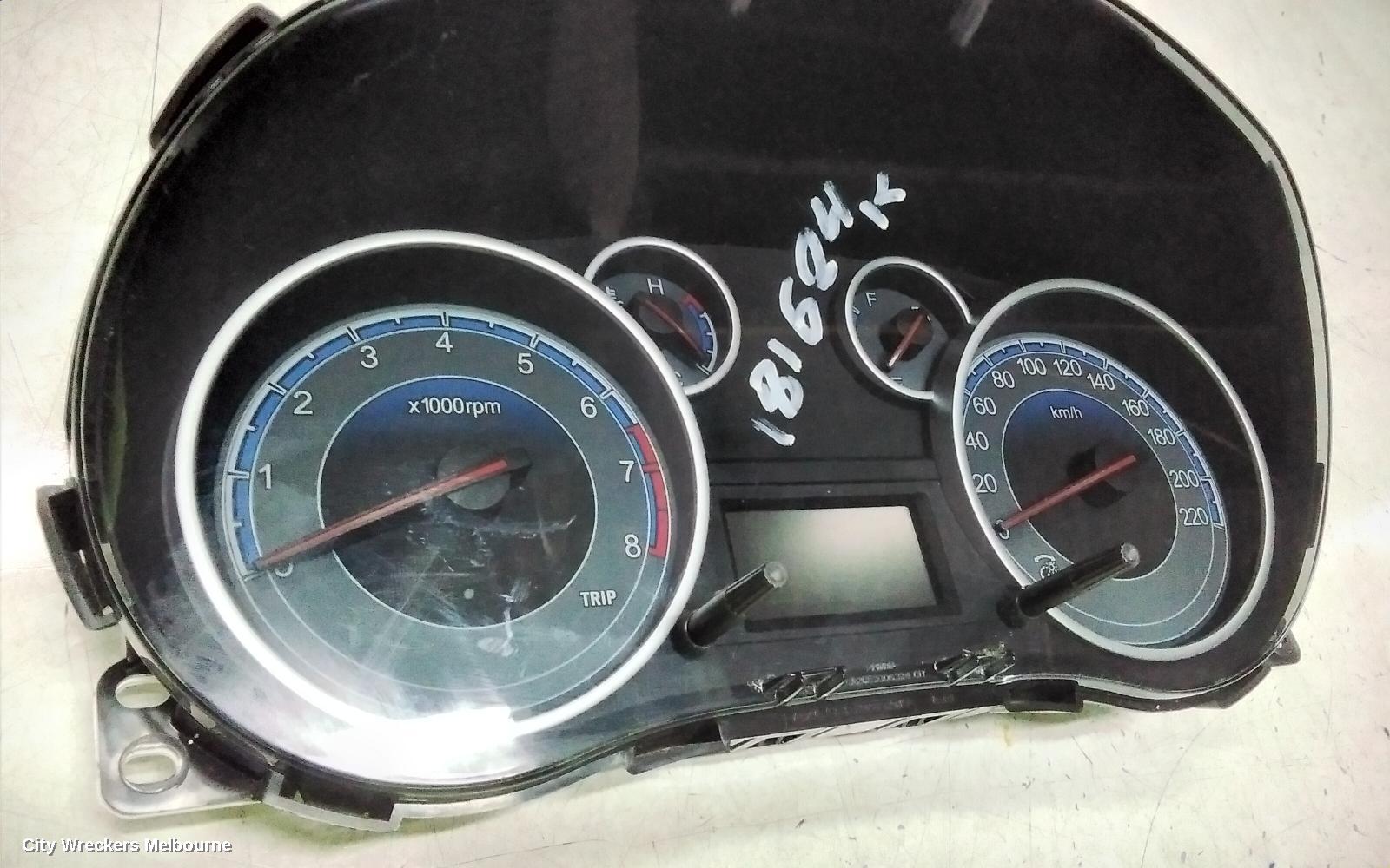SUZUKI SX4 INSTRUMENT CLUSTER, AUTO T/M, J20B, 01/2010 - 01/2014