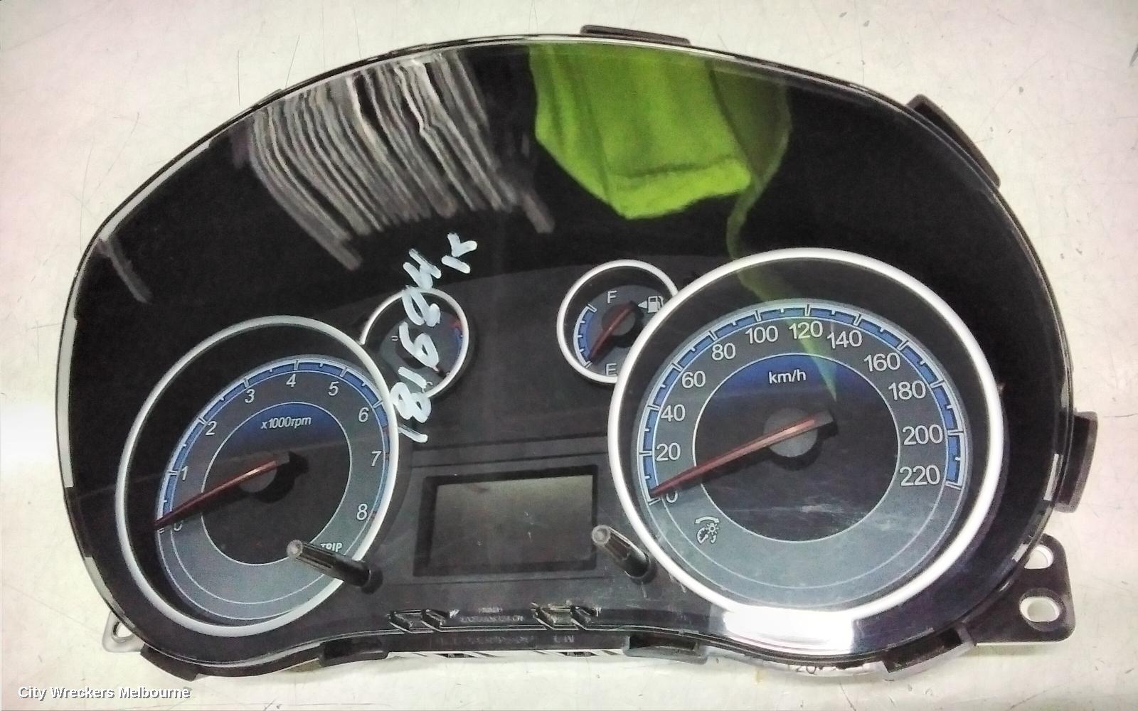 SUZUKI SX4 INSTRUMENT CLUSTER, AUTO T/M, J20B, 01/2010 - 01/2014