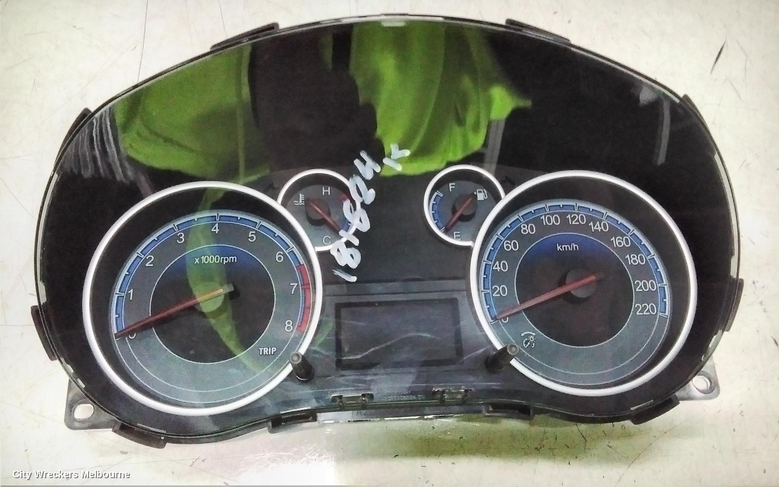 SUZUKI SX4 INSTRUMENT CLUSTER, AUTO T/M, J20B, 01/2010 - 01/2014