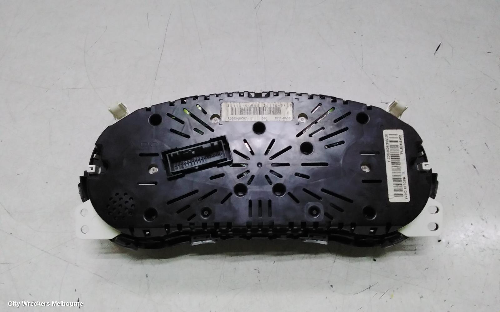 SUZUKI SX4 INSTRUMENT CLUSTER, AUTO T/M, J20B, 01/2010 - 01/2014