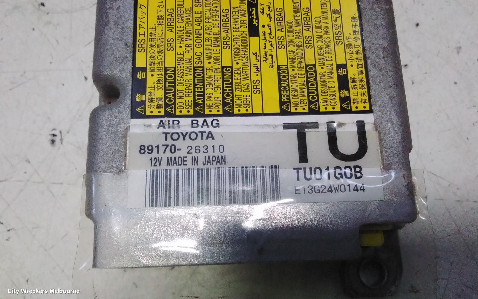 TOYOTA HIACE AIRBAG MODULE/SENSOR, MODULE, LWB/SWB TYPE, TRH/KDH, 01/2005 ONWARDS