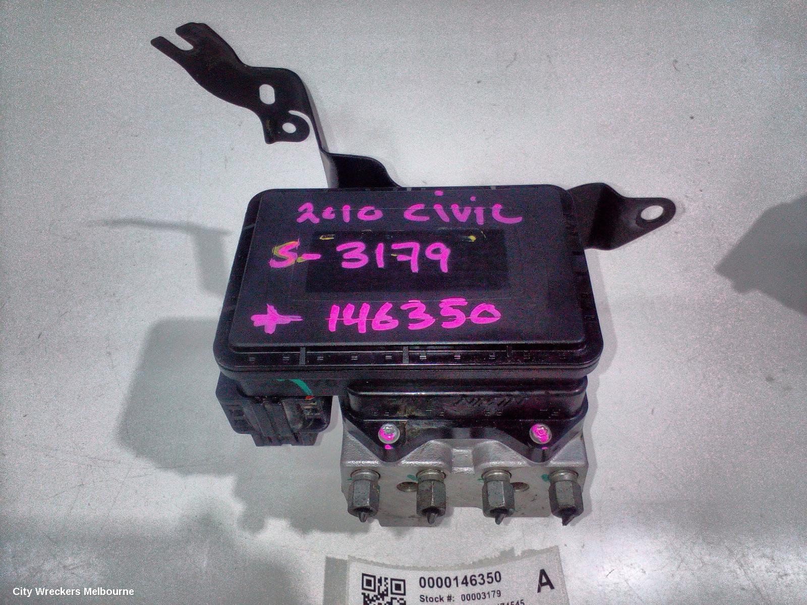 HONDA CIVIC ABS PUMP/MODULATOR, 8TH GEN, P/N 57110SNBZ12, 02/2006 - 12/2011