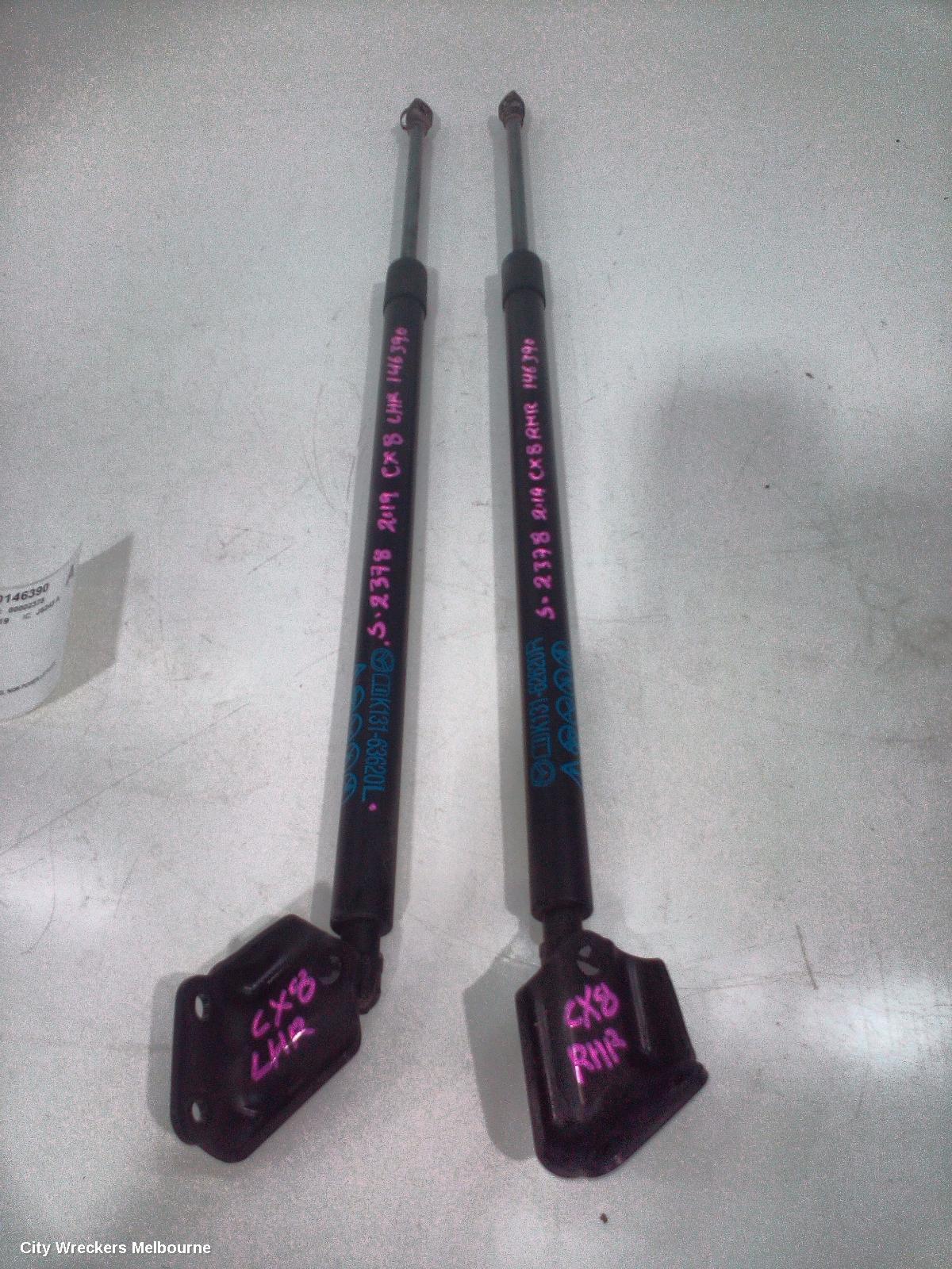 MAZDA CX8 HATCH STRUT, TAILGATE STRUTS (PAIR), KG, NON POWER LIFTGATE TYPE, 05/2018 - 12/2023
