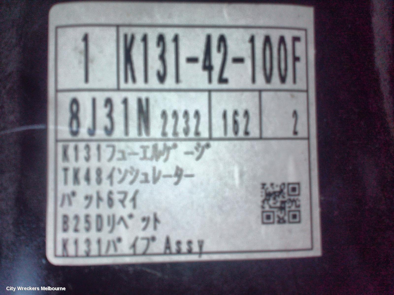 MAZDA CX8 FUEL TANK, KG, DIESEL, 2.2, SH-VPTR, 05/2018 - 12/2023