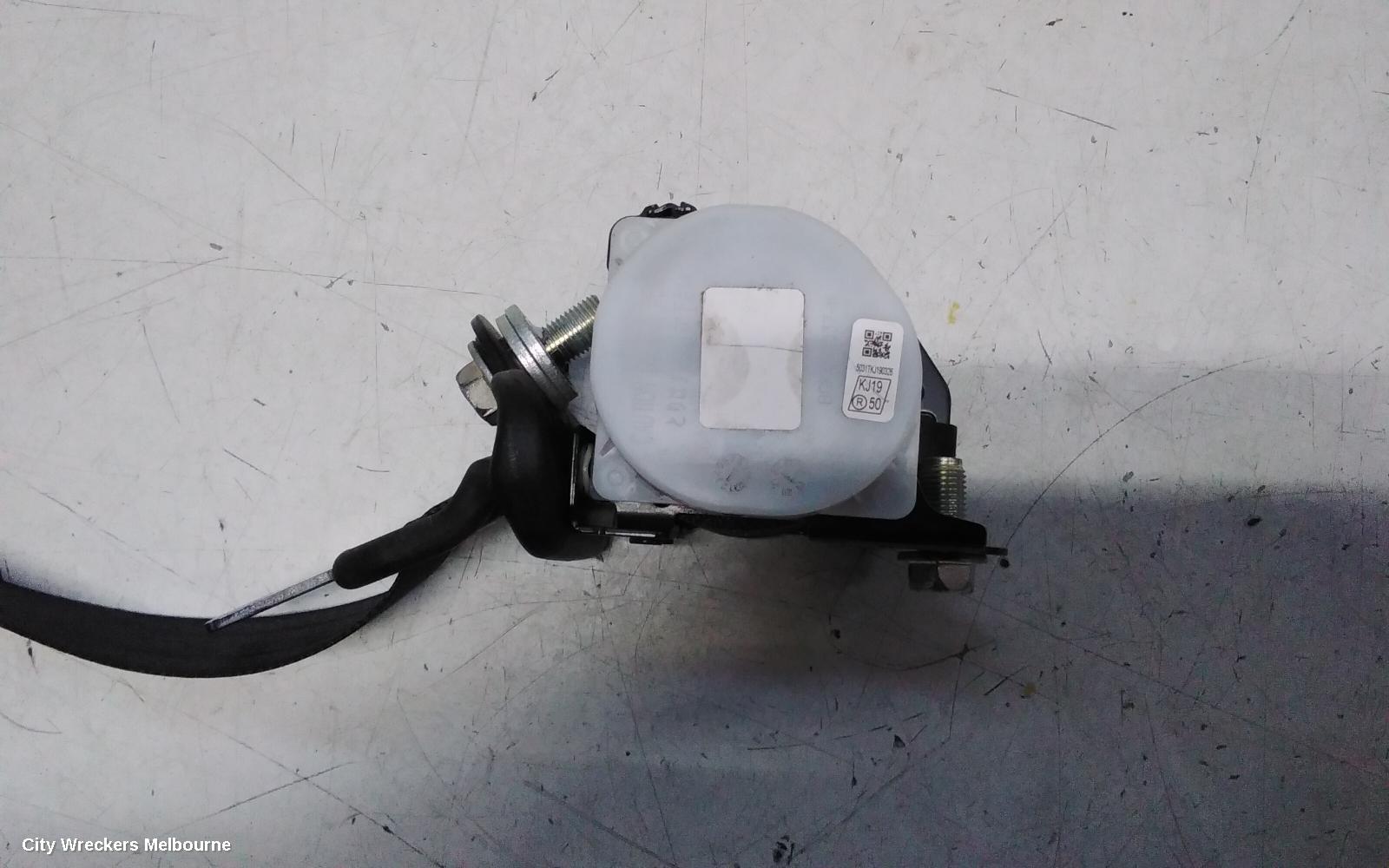 MAZDA CX9 SEATBELT/STALK, RH REAR 3RD ROW, SEAT BELT ONLY, TC, 07/2016 - 12/2024