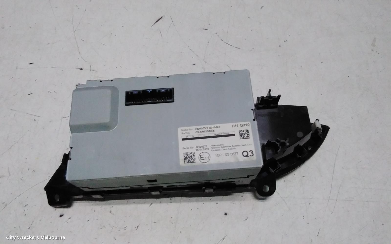 HONDA CIVIC INSTRUMENT CLUSTER, UPPER DISPLAY CLUSTER (LH SIDE), 9TH GEN, HATCH, 02/2012 - 04/2016