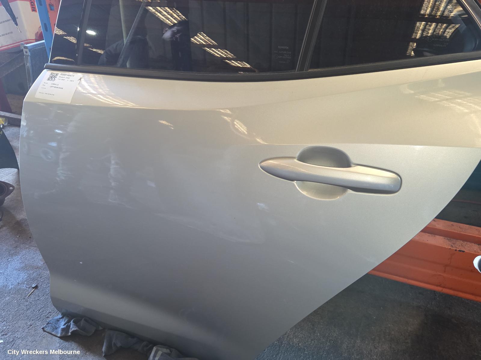 TOYOTA COROLLA LEFT REAR DOOR/SLIDING, E210, HATCH, 07/2018 ONWARDS
